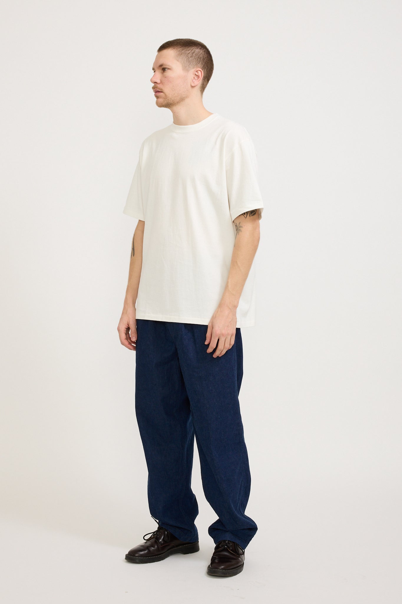 Orslow | Two-Tuck Denim Wide Trouser One Wash | Maplestore