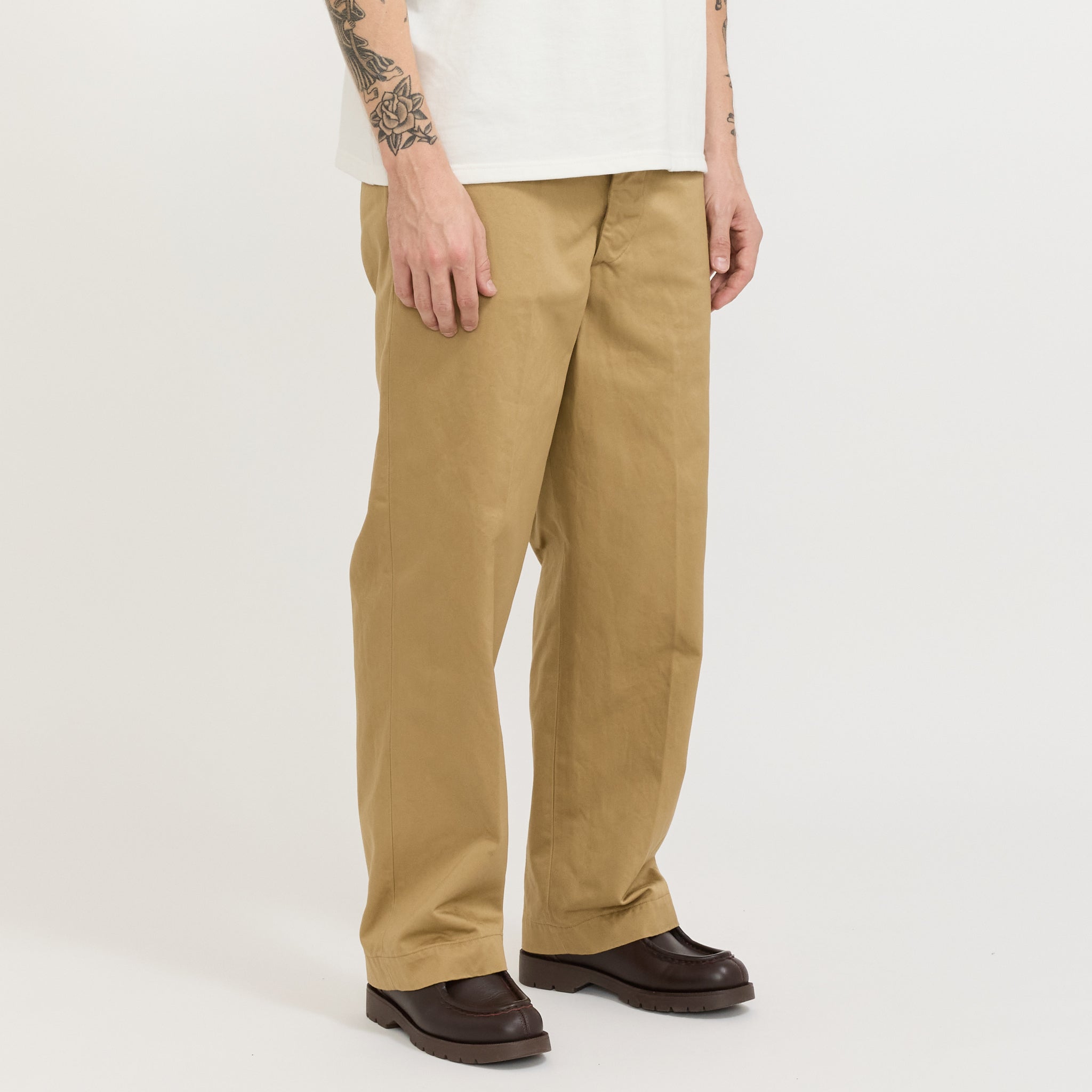Vintage Fit Army Trouser Dark Khaki