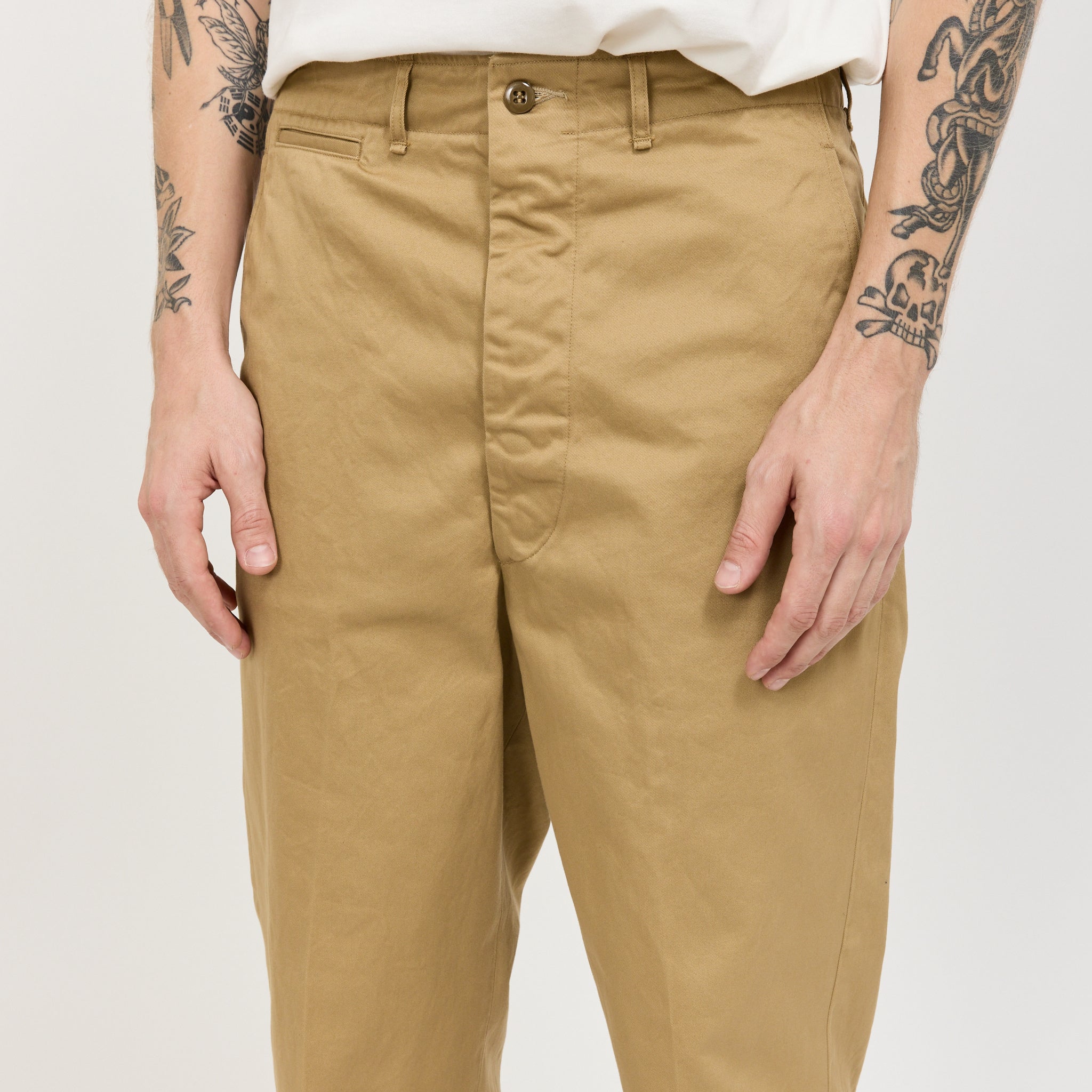 Vintage Fit Army Trouser Dark Khaki