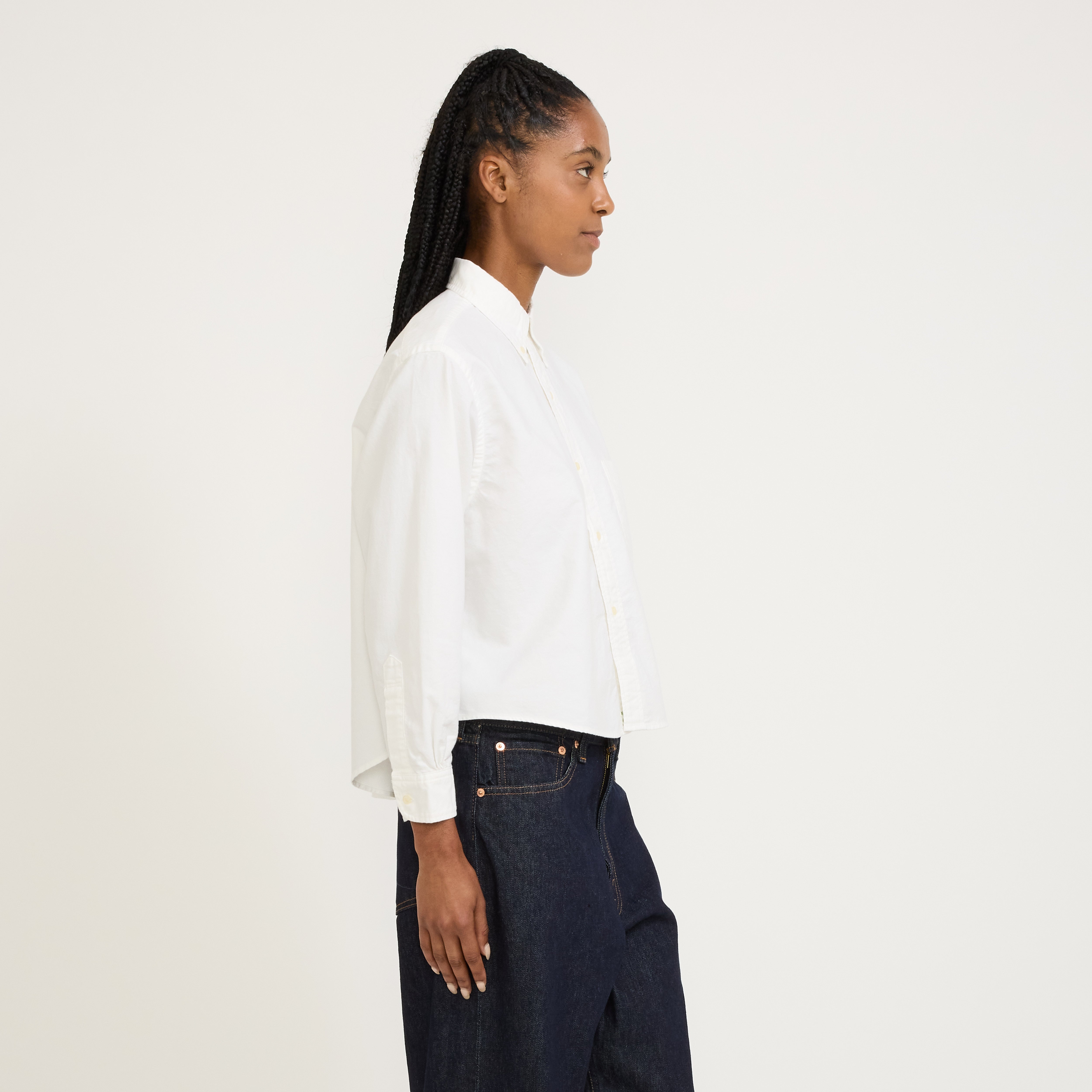 Orslow | Short Button Down Shirt White | Maplestore