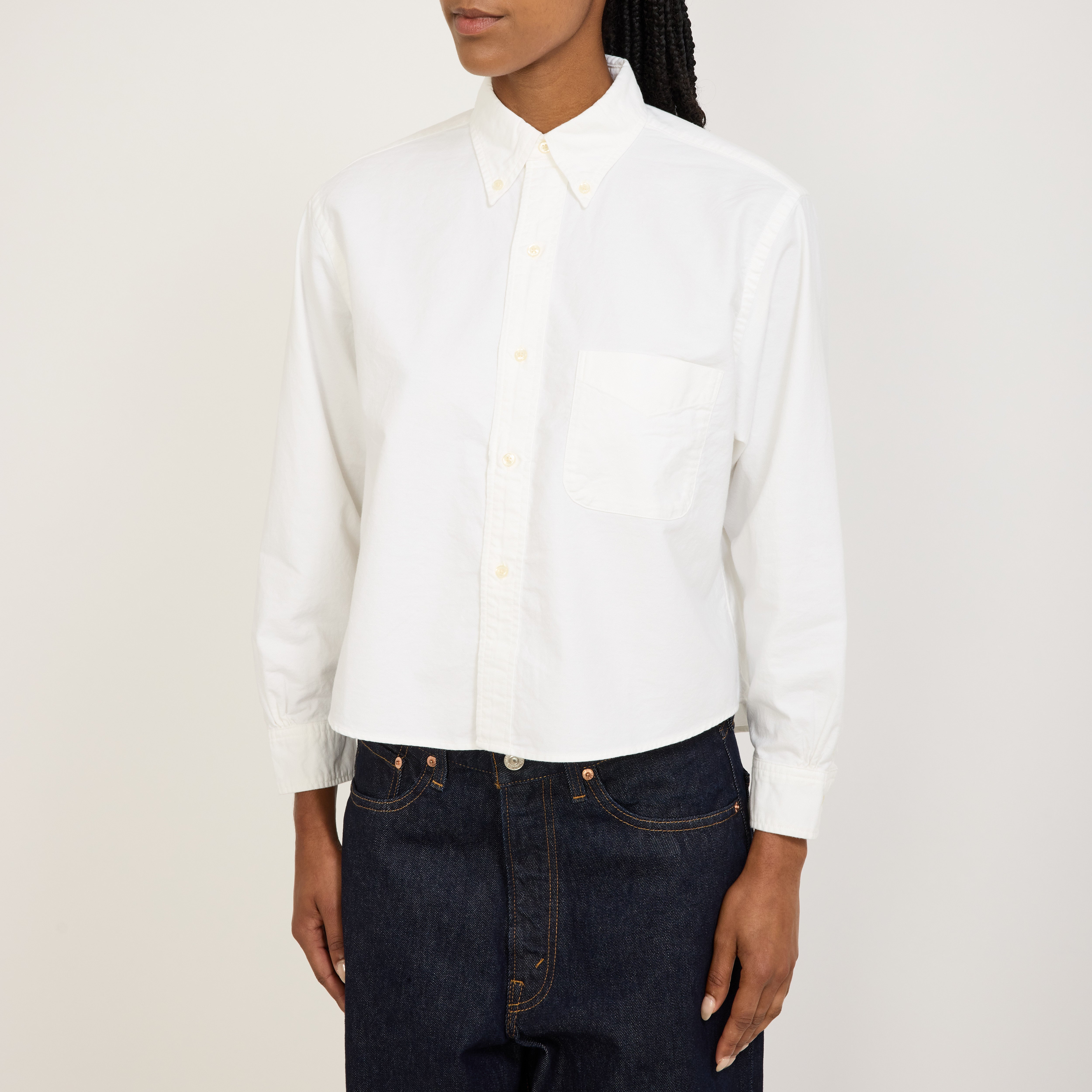 Orslow | Short Button Down Shirt White | Maplestore