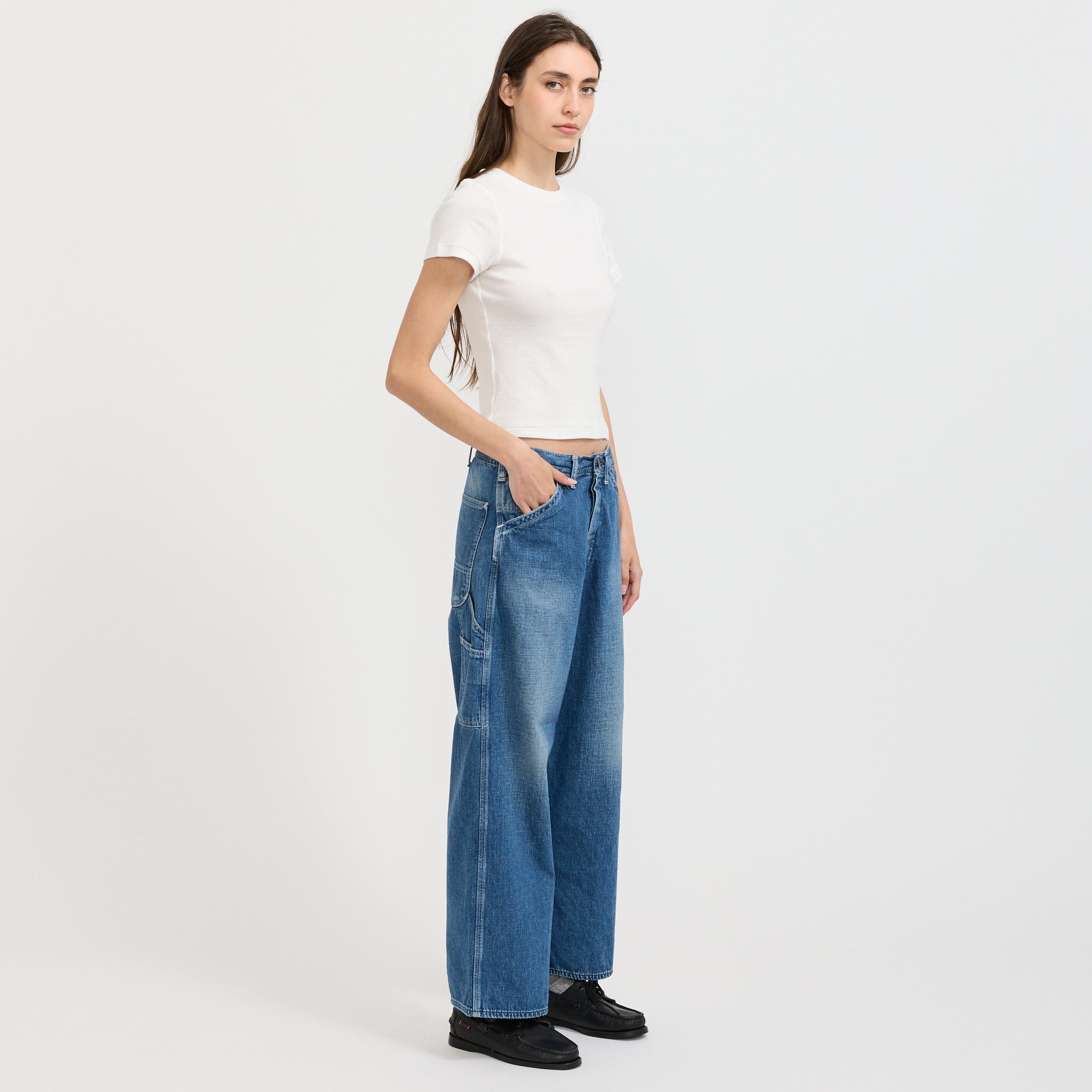 Womens Wide Fit 30's Painter Pants