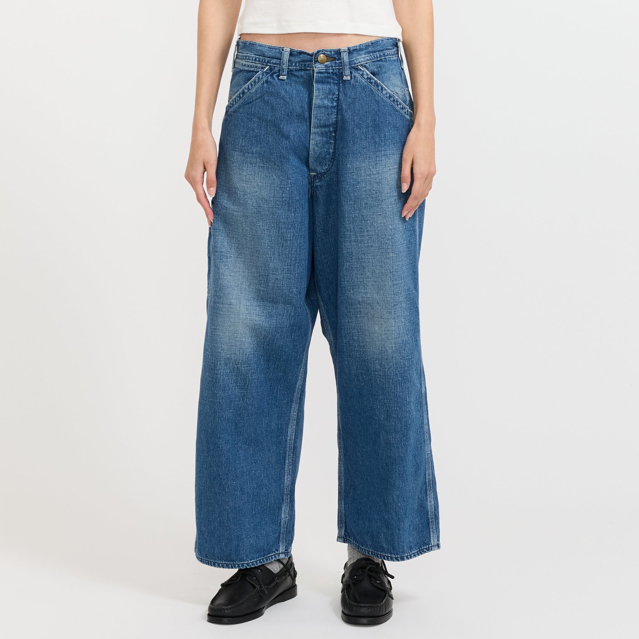 Womens Wide Fit 30's Painter Pants
