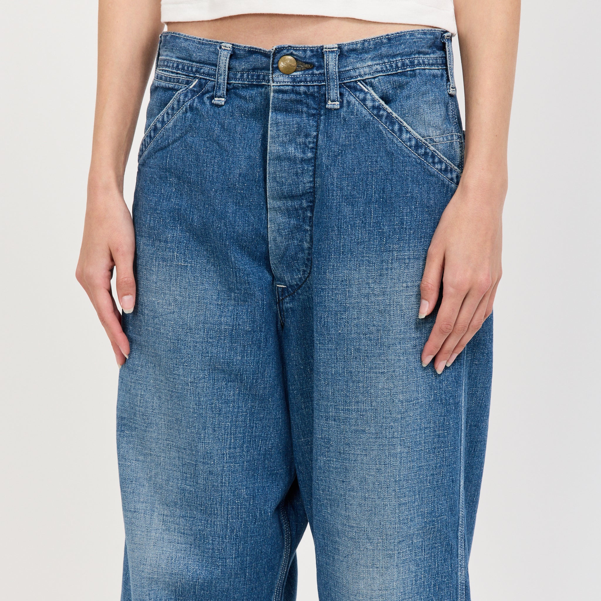 Womens Wide Fit 30's Painter Pants