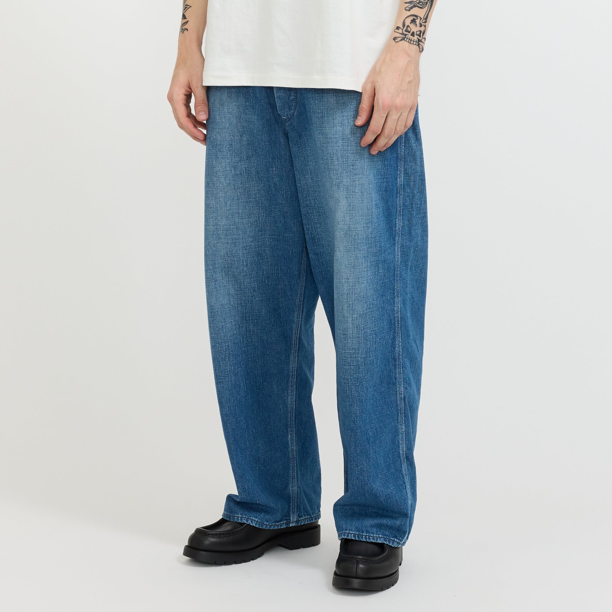 Orslow | Wide Fit 30's Painter Pants Denim Used | Maplestore