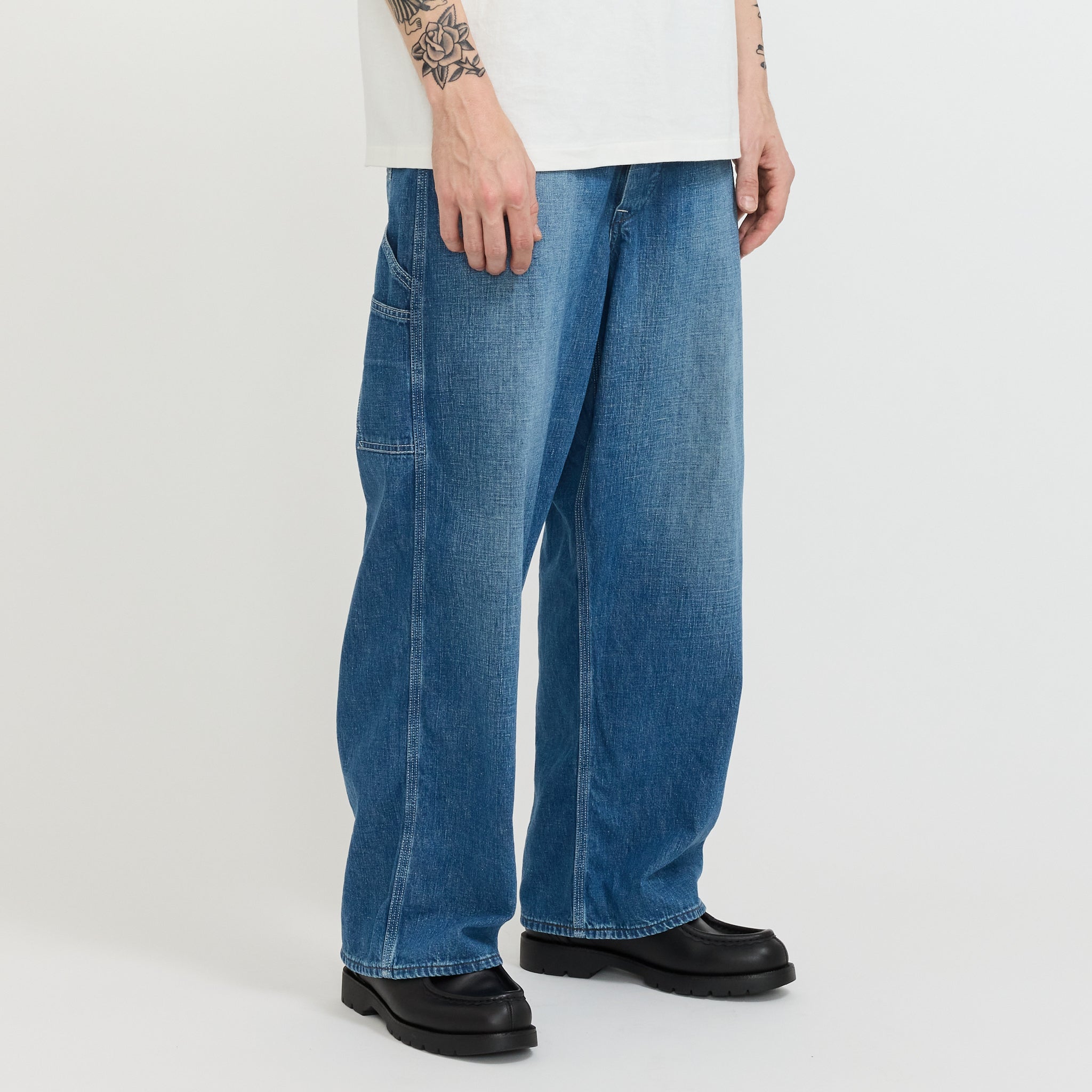Orslow | Wide Fit 30's Painter Pants Denim Used | Maplestore