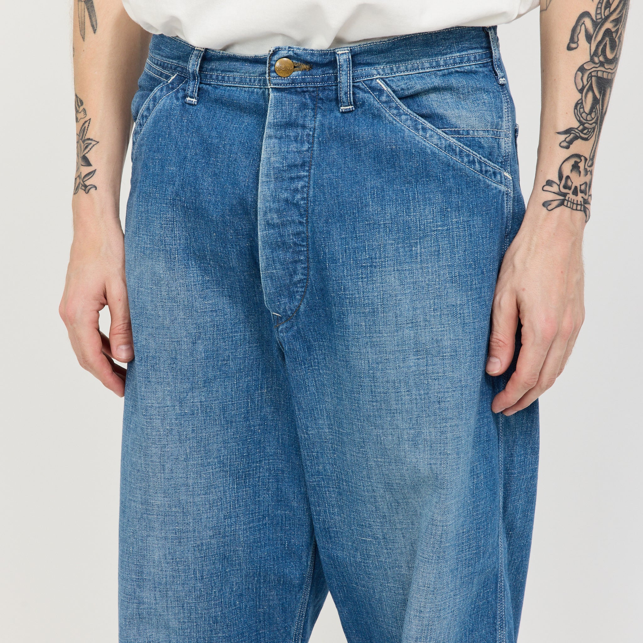 Orslow | Wide Fit 30's Painter Pants Denim Used | Maplestore