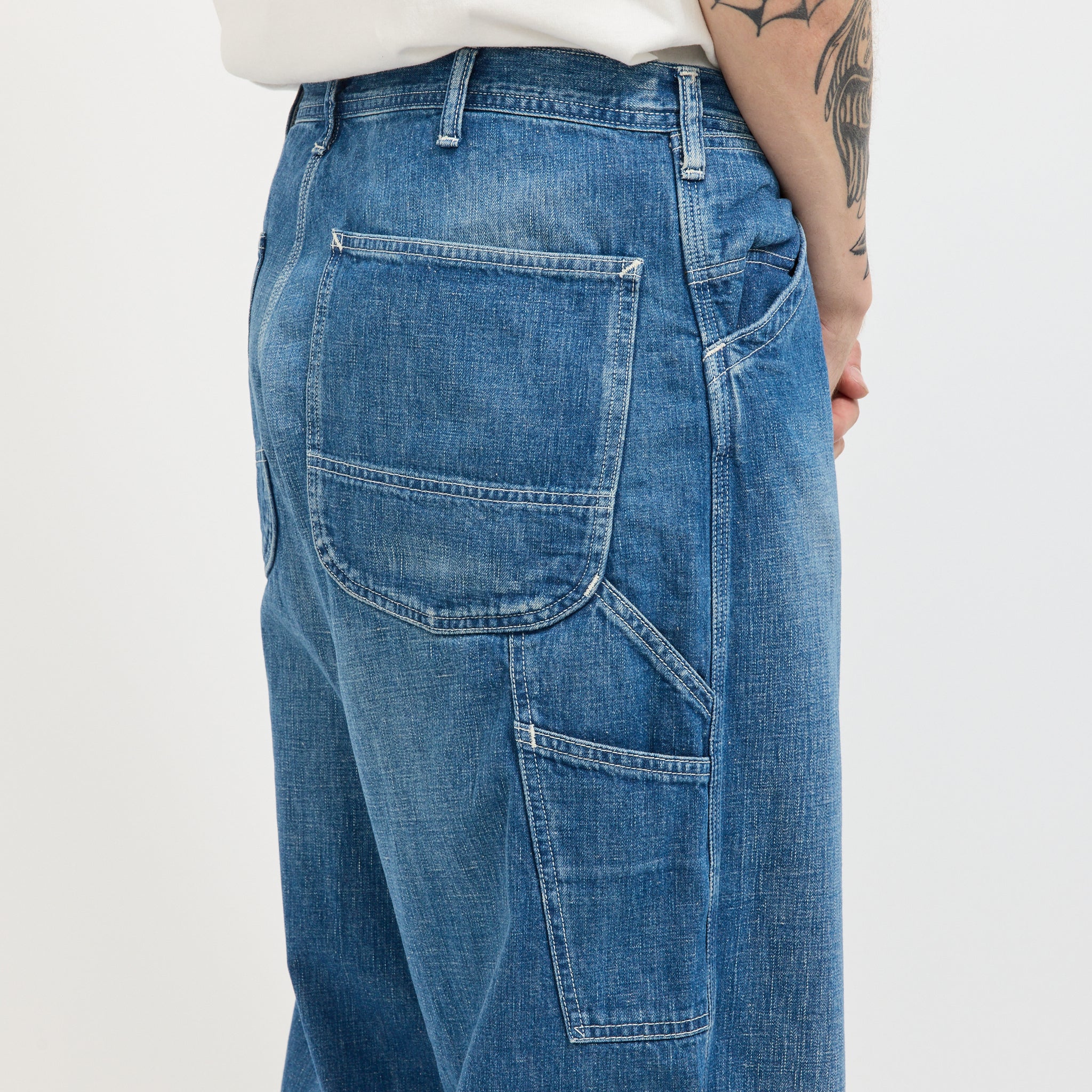 Orslow | Wide Fit 30's Painter Pants Denim Used | Maplestore