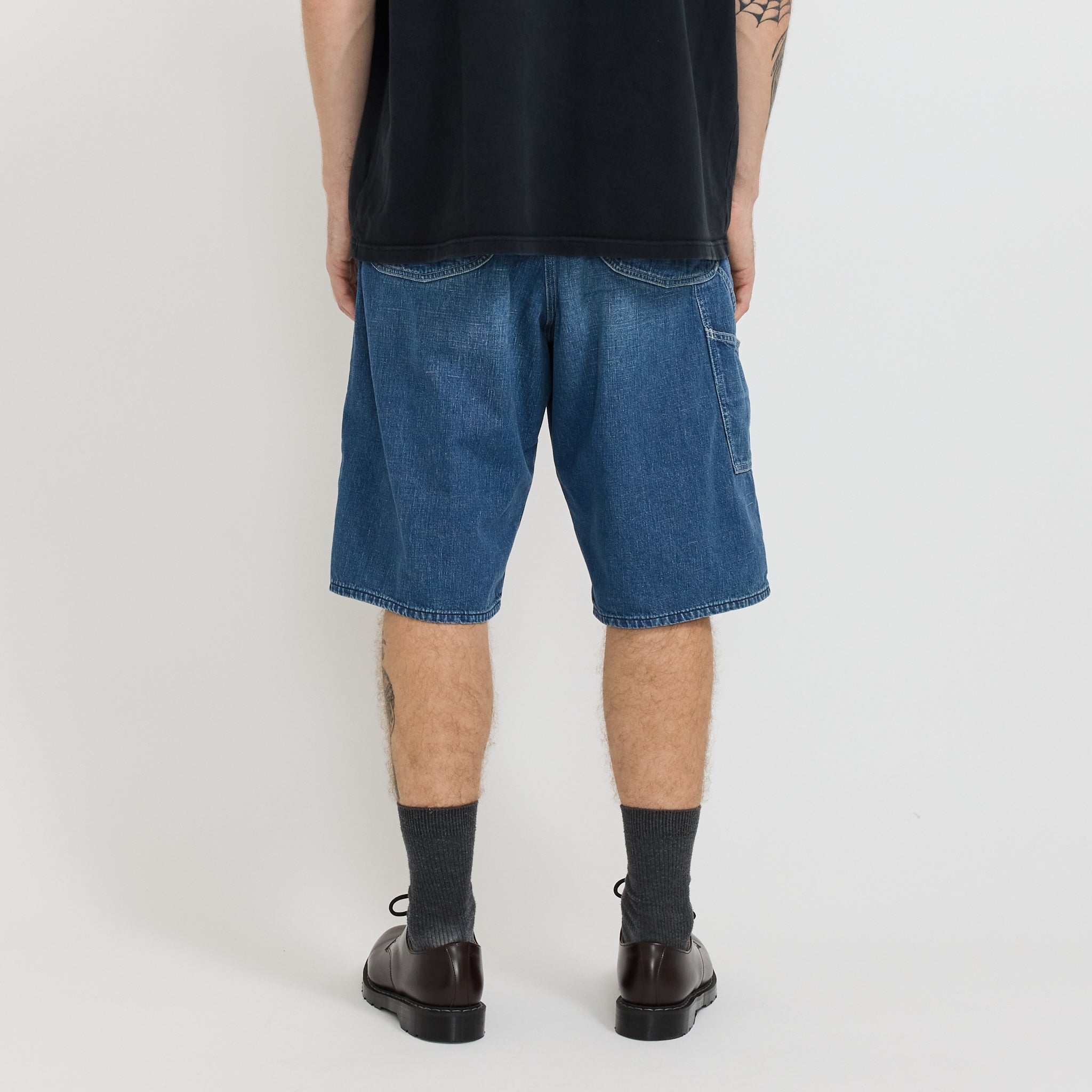 Wide Fit 40's Painter Shorts Denim Used