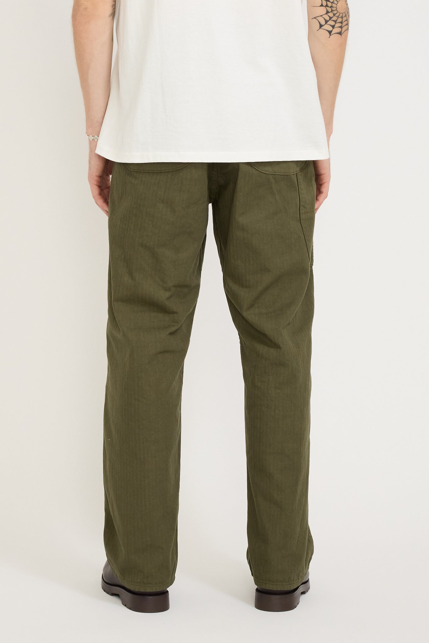 Orslow | Wide Fit French Work Pants Army Green | Maplestore