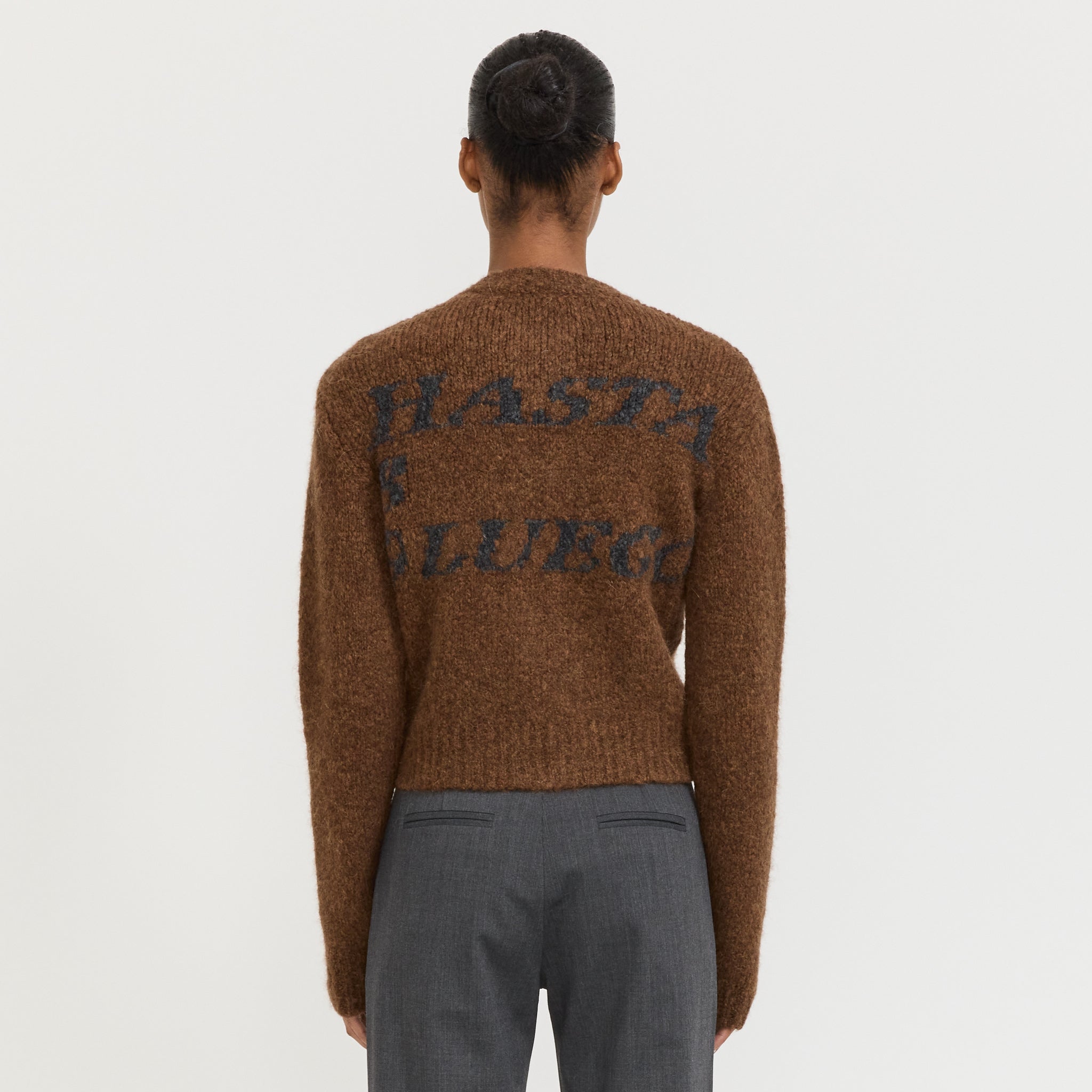 paloma wool ニット Paloma Wool Hasta Luego Zip Sweater Brown | Maplestore