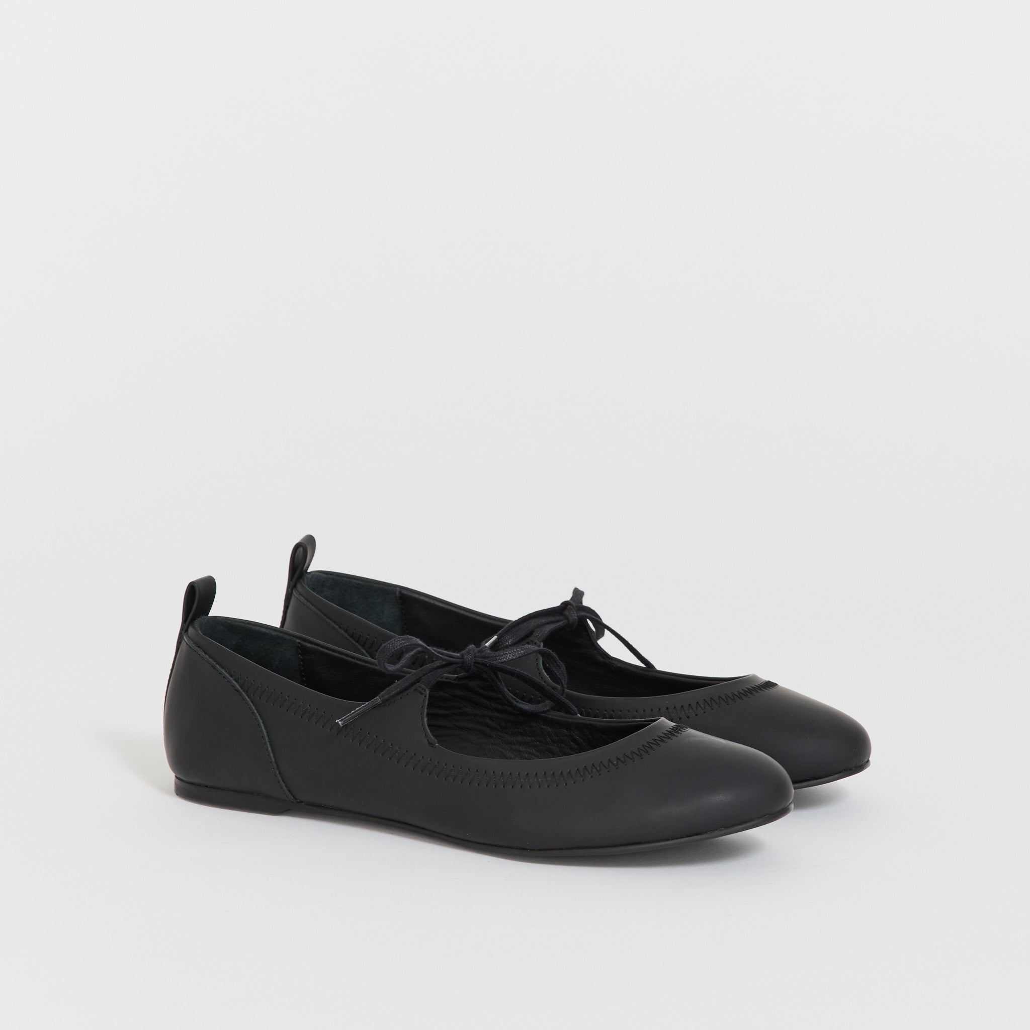 paloma—wool 黒 フラットメッシュシューズ Zora Rubber Black Womens Footwear | Maplestore