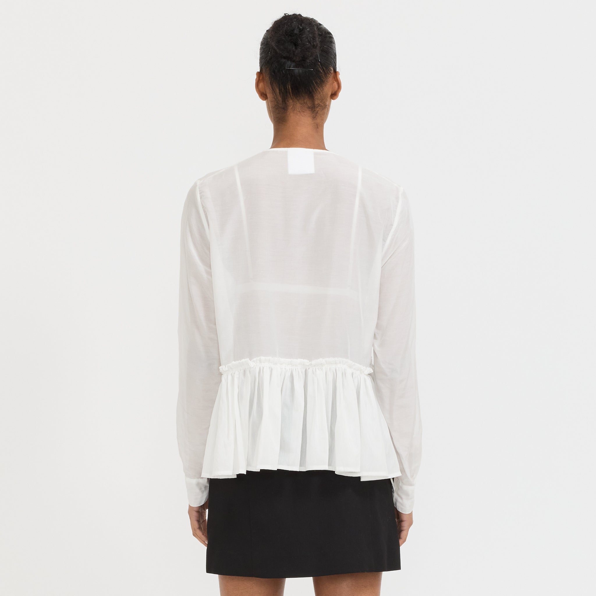 Paris Georgia | Silk Voile Top White | Maplestore