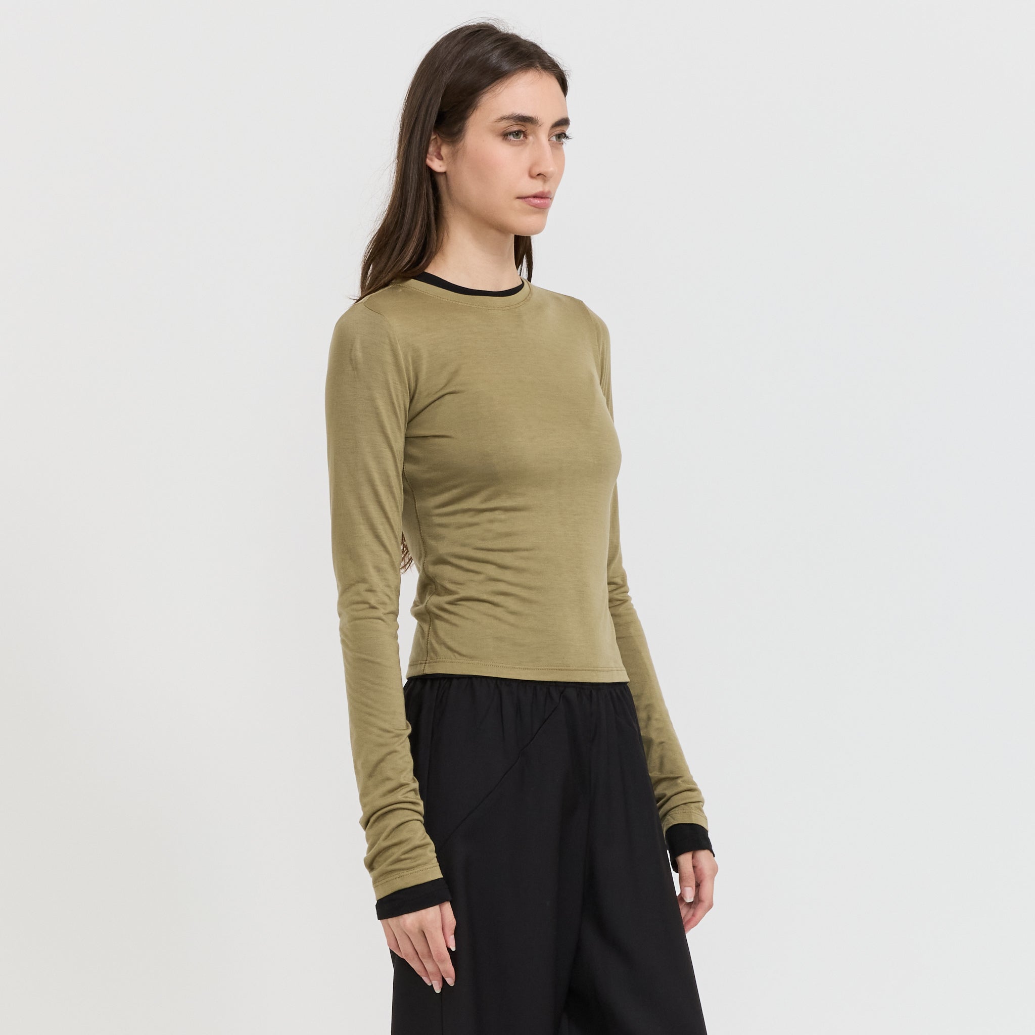 Paris Georgia | Sheer Long Sleeve Top Clay | Maplestore