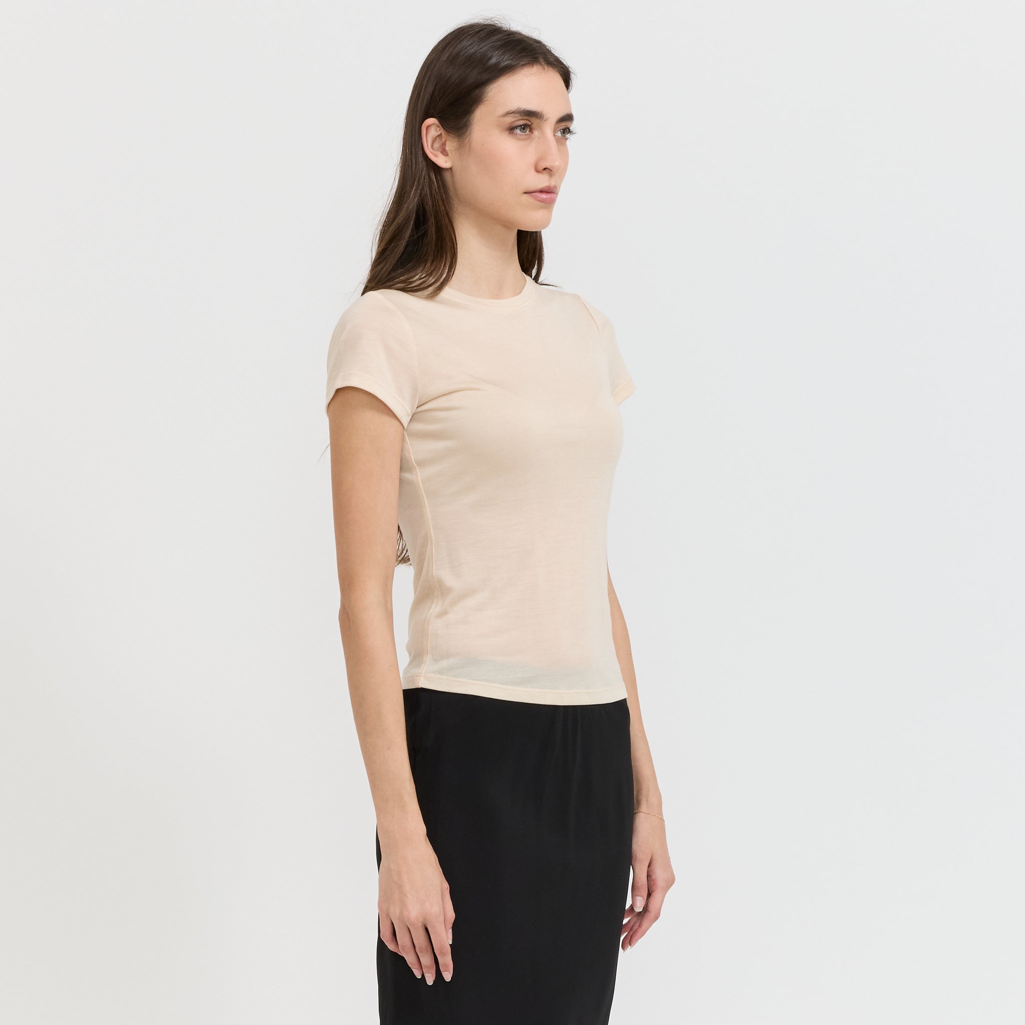 Paris Georgia | Sheer Baby Tee Nude | Maplestore
