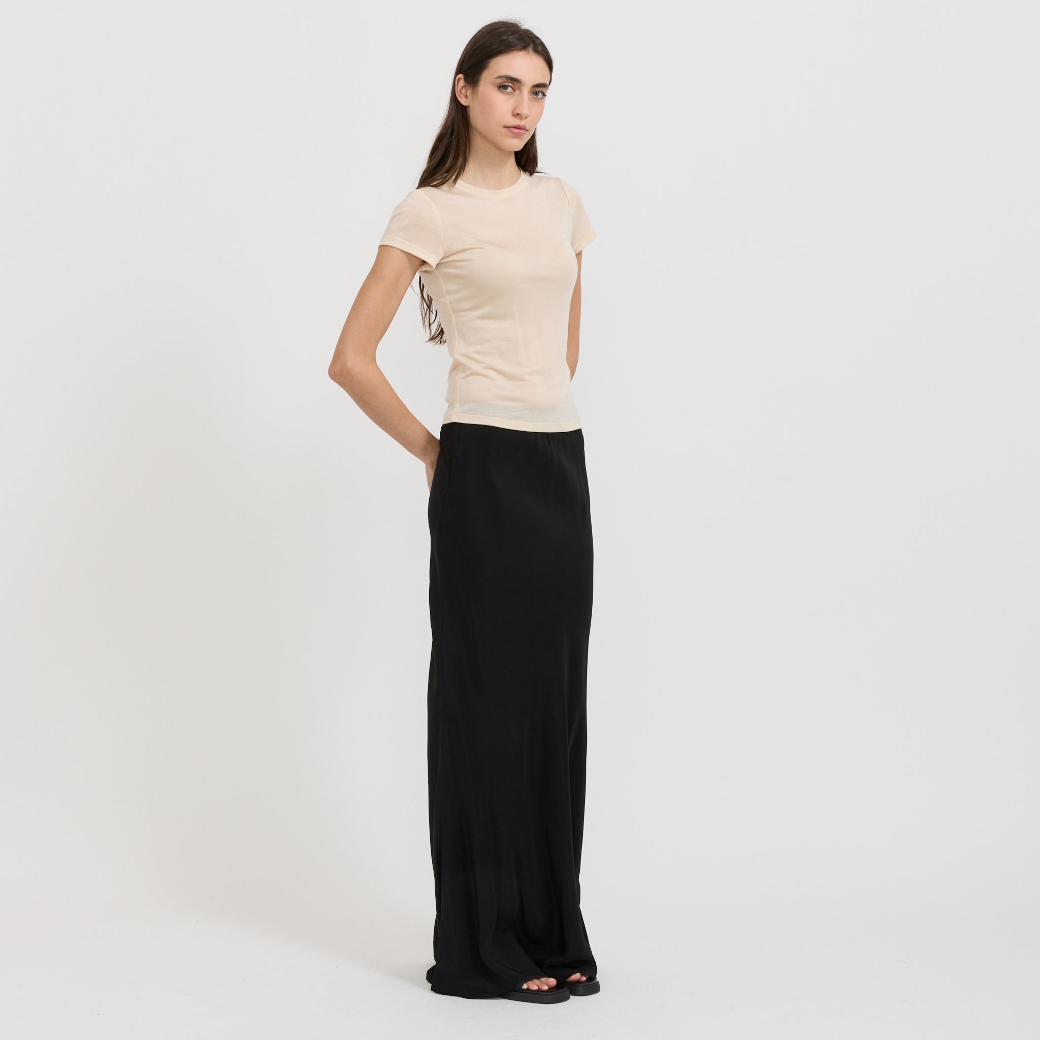 Paris Georgia | Sheer Baby Tee Nude | Maplestore