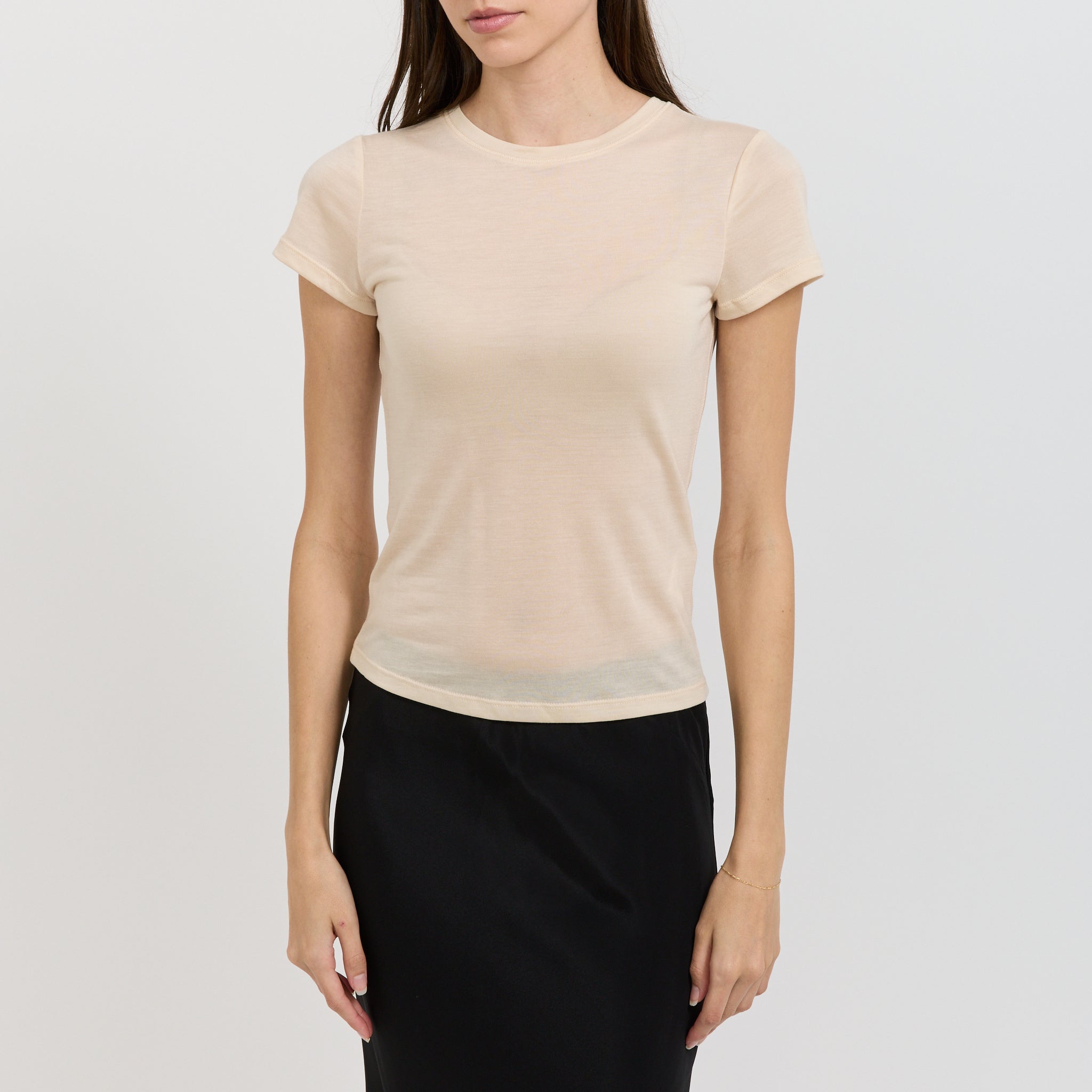 Paris Georgia | Sheer Baby Tee Nude | Maplestore