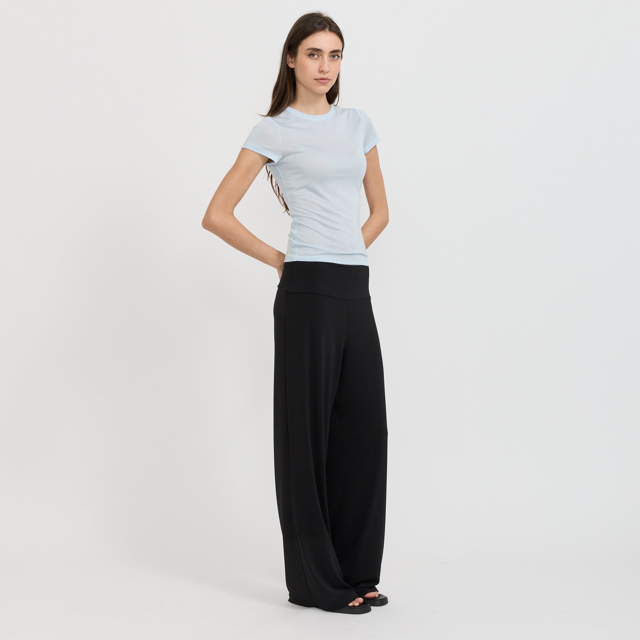 Paris Georgia | Sheer Baby Tee Pale Blue | Maplestore