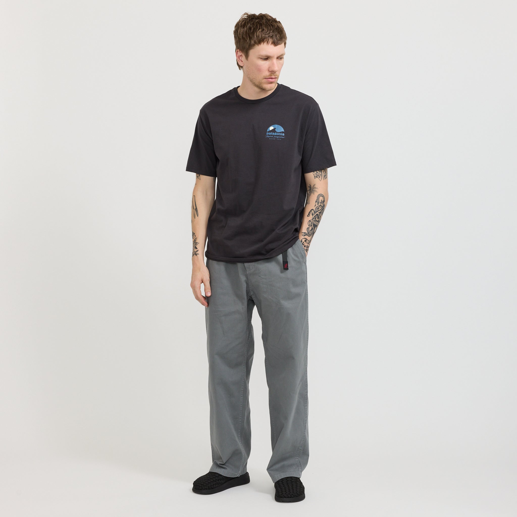 Patagonia | Applied Imagination Organic T-Shirt Ink Black | Maplestore
