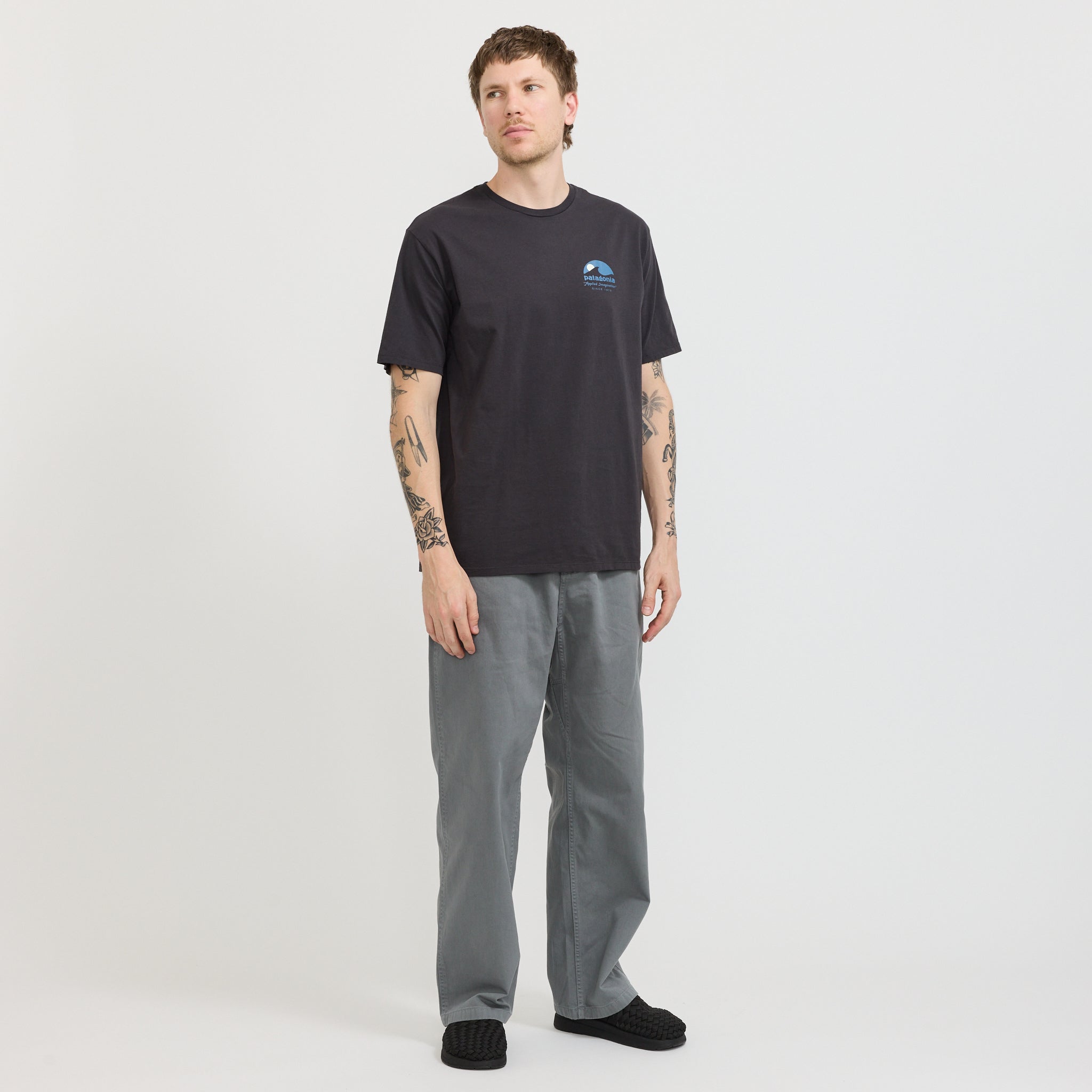 Patagonia | Applied Imagination Organic T-Shirt Ink Black | Maplestore