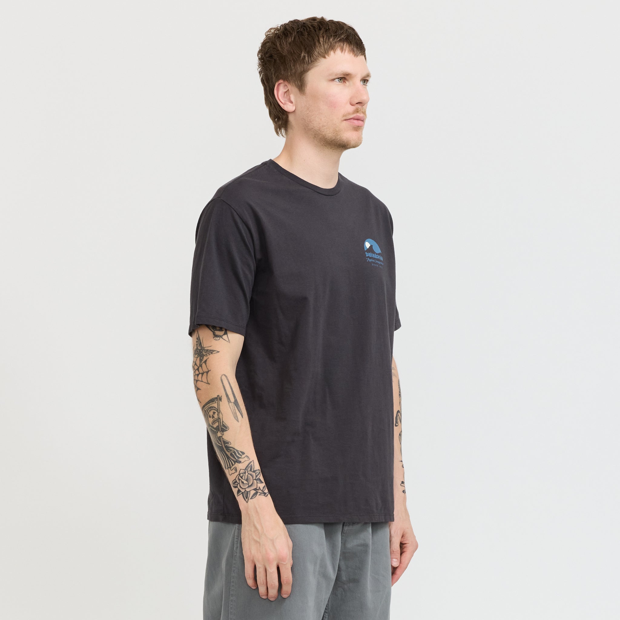 Patagonia | Applied Imagination Organic T-Shirt Ink Black | Maplestore