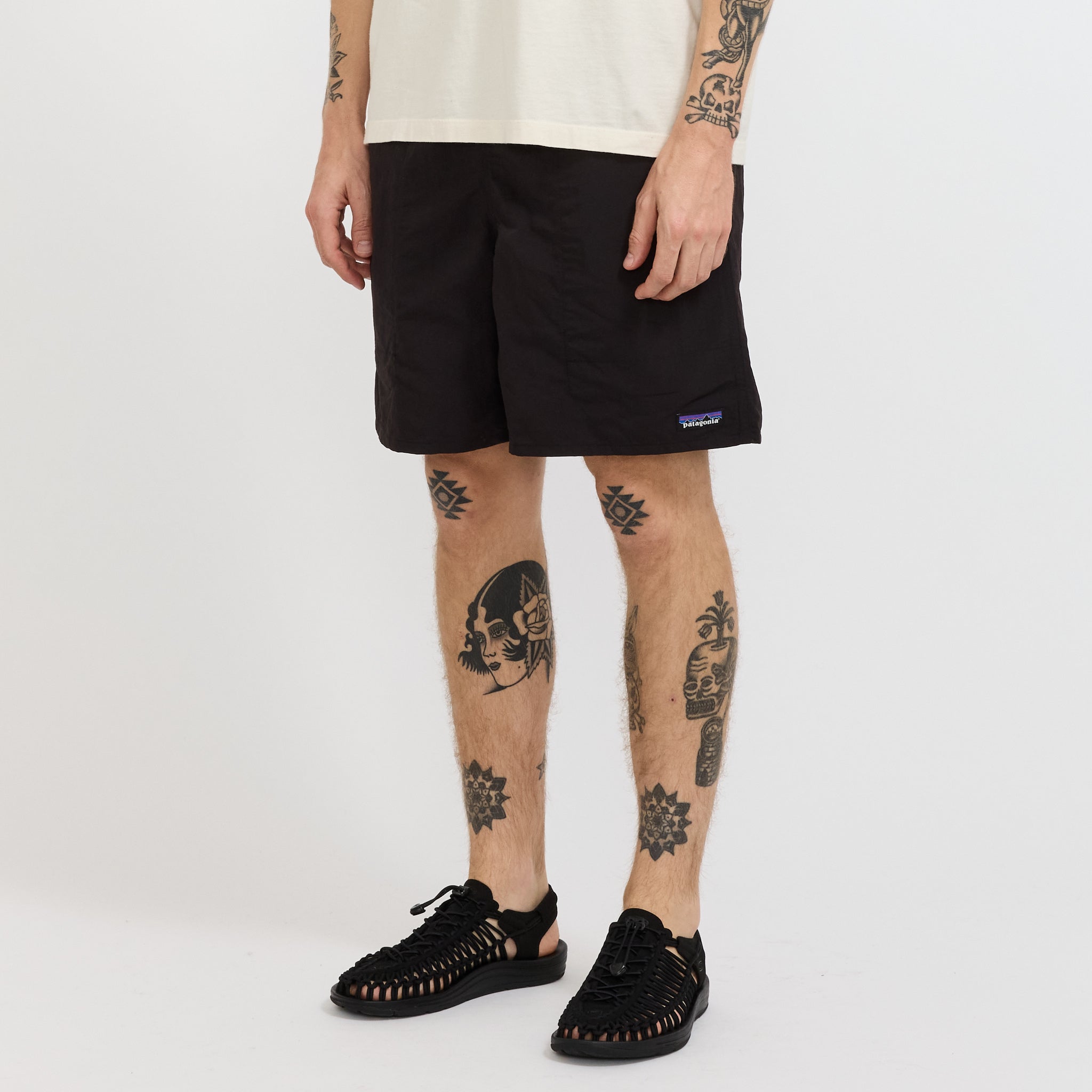 Baggies Shorts Longs - 7 in. Black w/Black