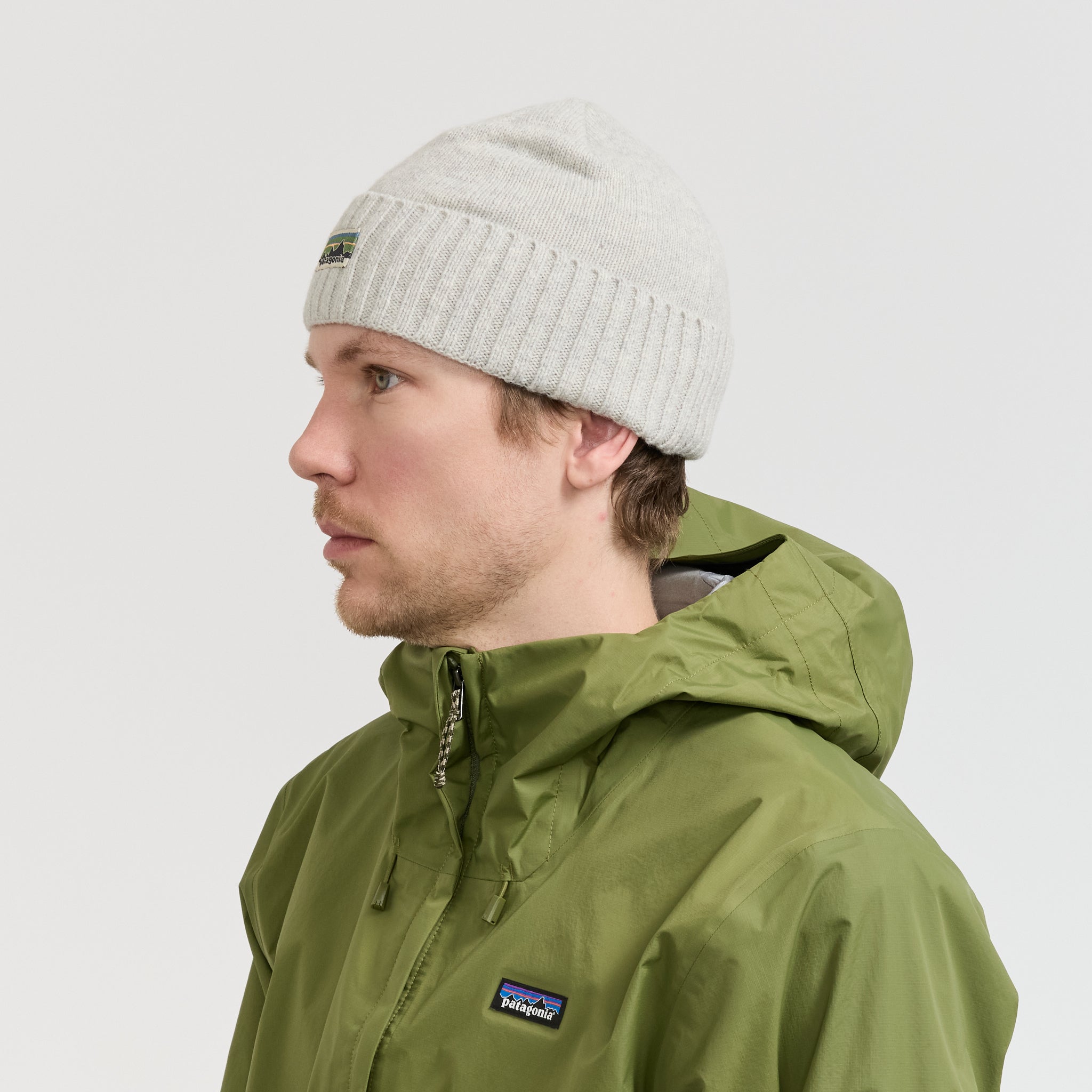 Patagonia | Brodeo Beanie OG Legacy Label: Crisp Grey | Maplestore
