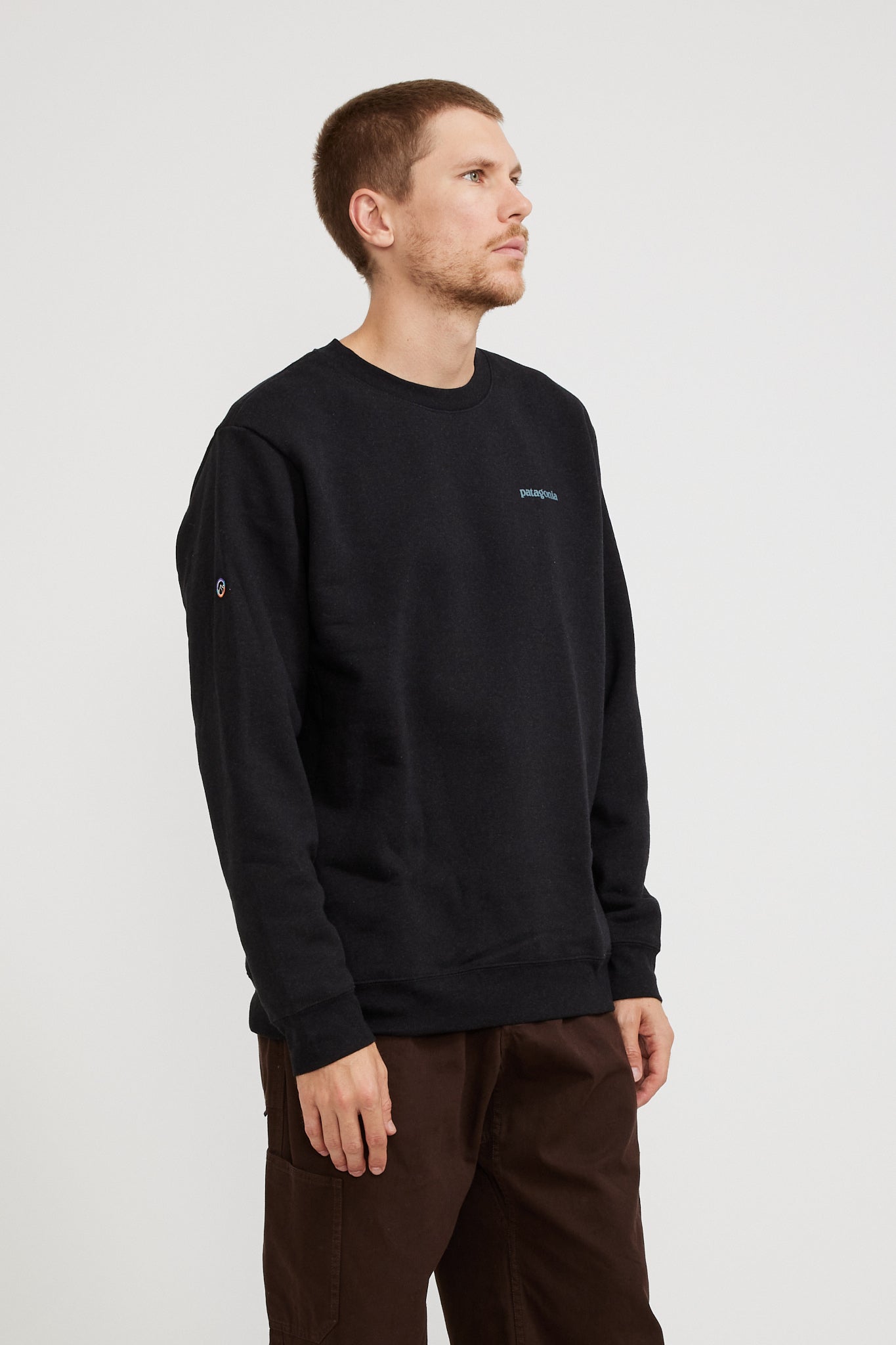 Fitz Roy Icon Uprisal Crew Sweatshirt Ink Black