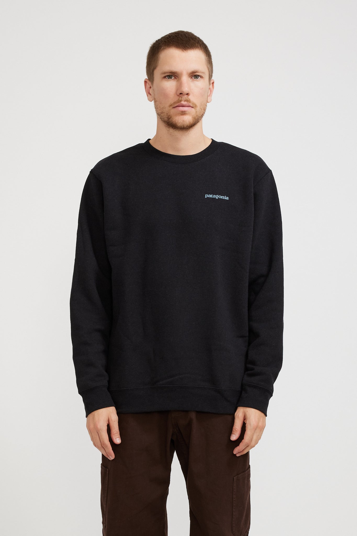 Fitz Roy Icon Uprisal Crew Sweatshirt Ink Black