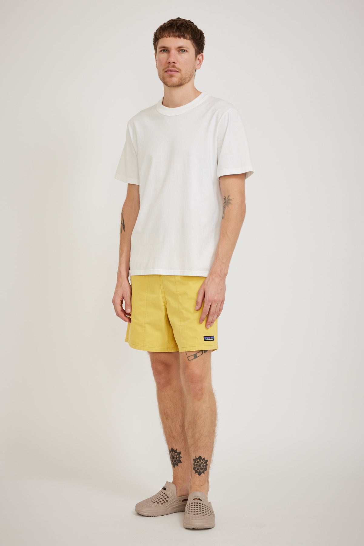 Patagonia yellow shorts shop
