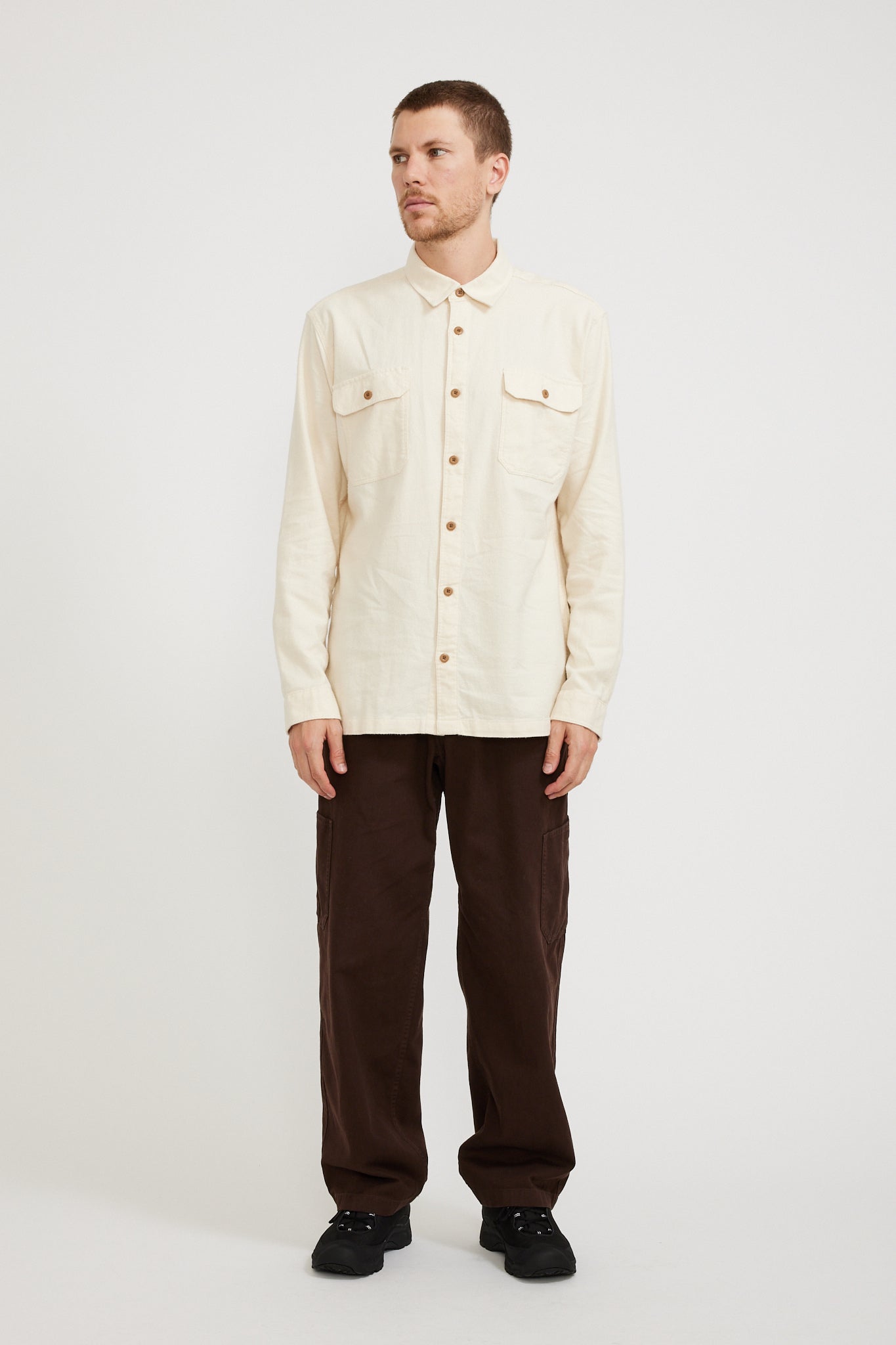 Patagonia | L/S Organic Cotton Midweight Fjord Flannel Shirt Undyed Natural | Maplestore