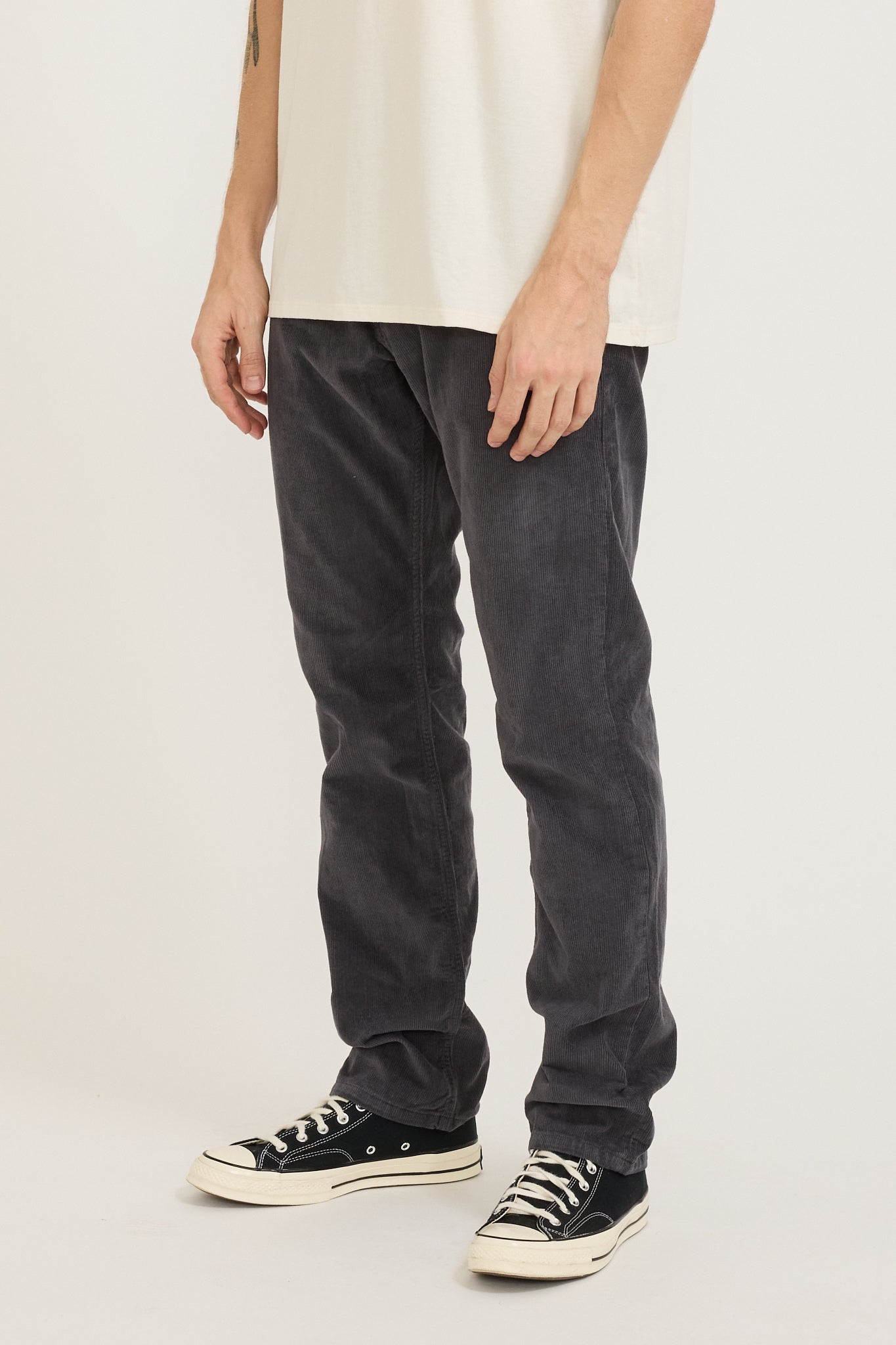 Organic Cotton Corduroy Jeans Forge Grey