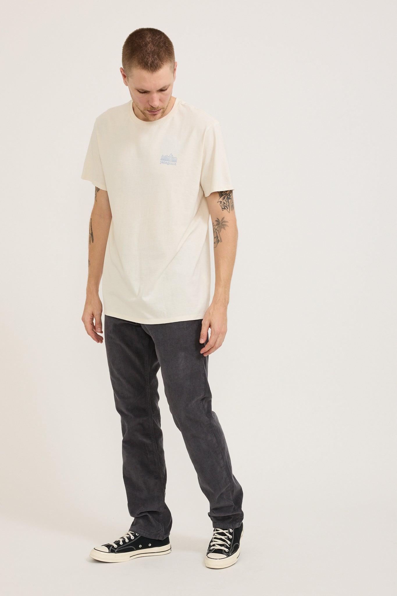 Organic Cotton Corduroy Jeans Forge Grey