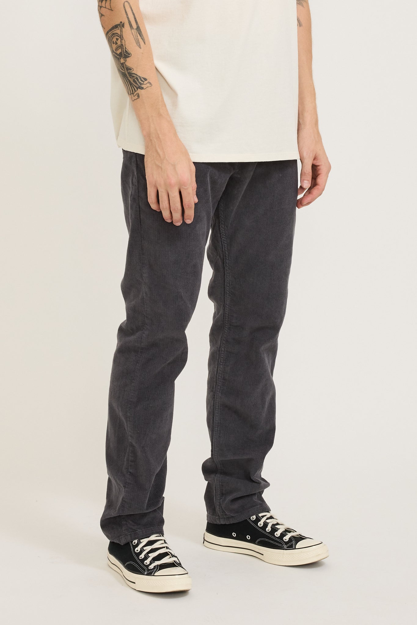 Organic Cotton Corduroy Jeans Forge Grey