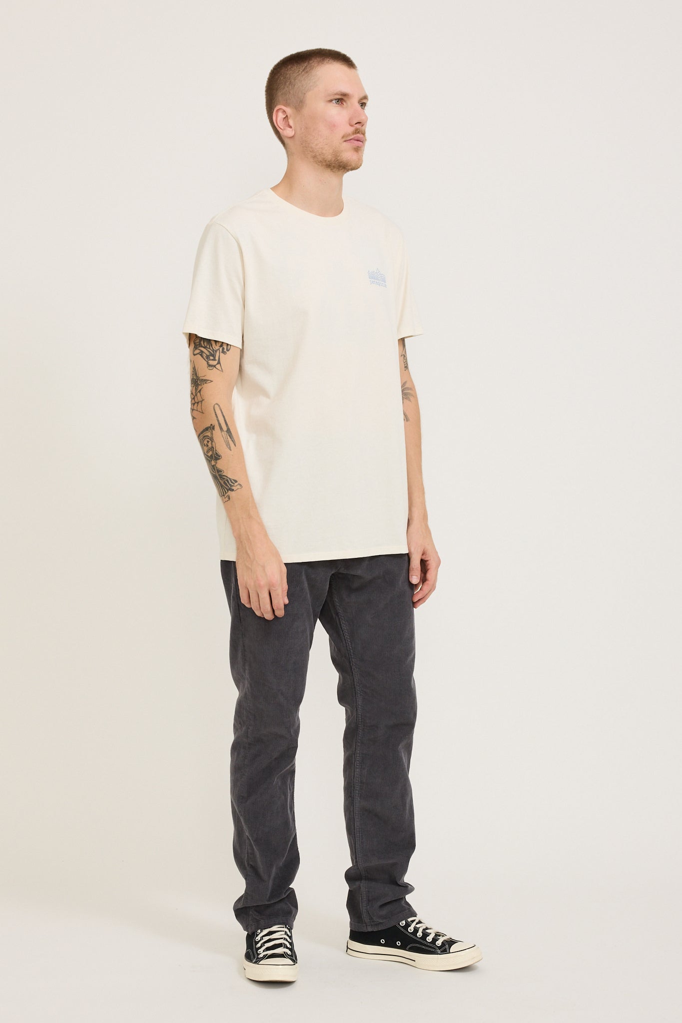 Organic Cotton Corduroy Jeans Forge Grey