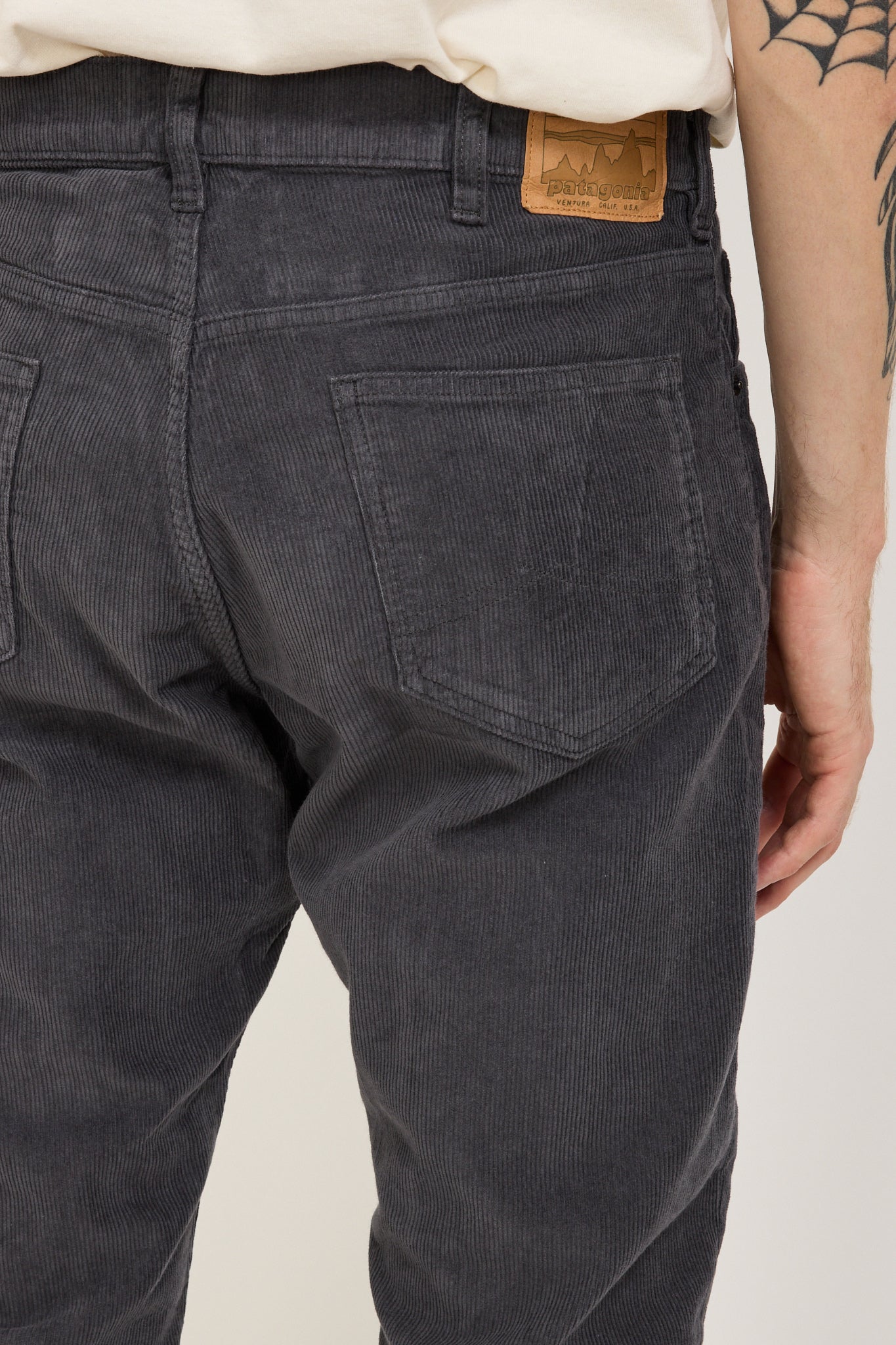 Organic Cotton Corduroy Jeans Forge Grey