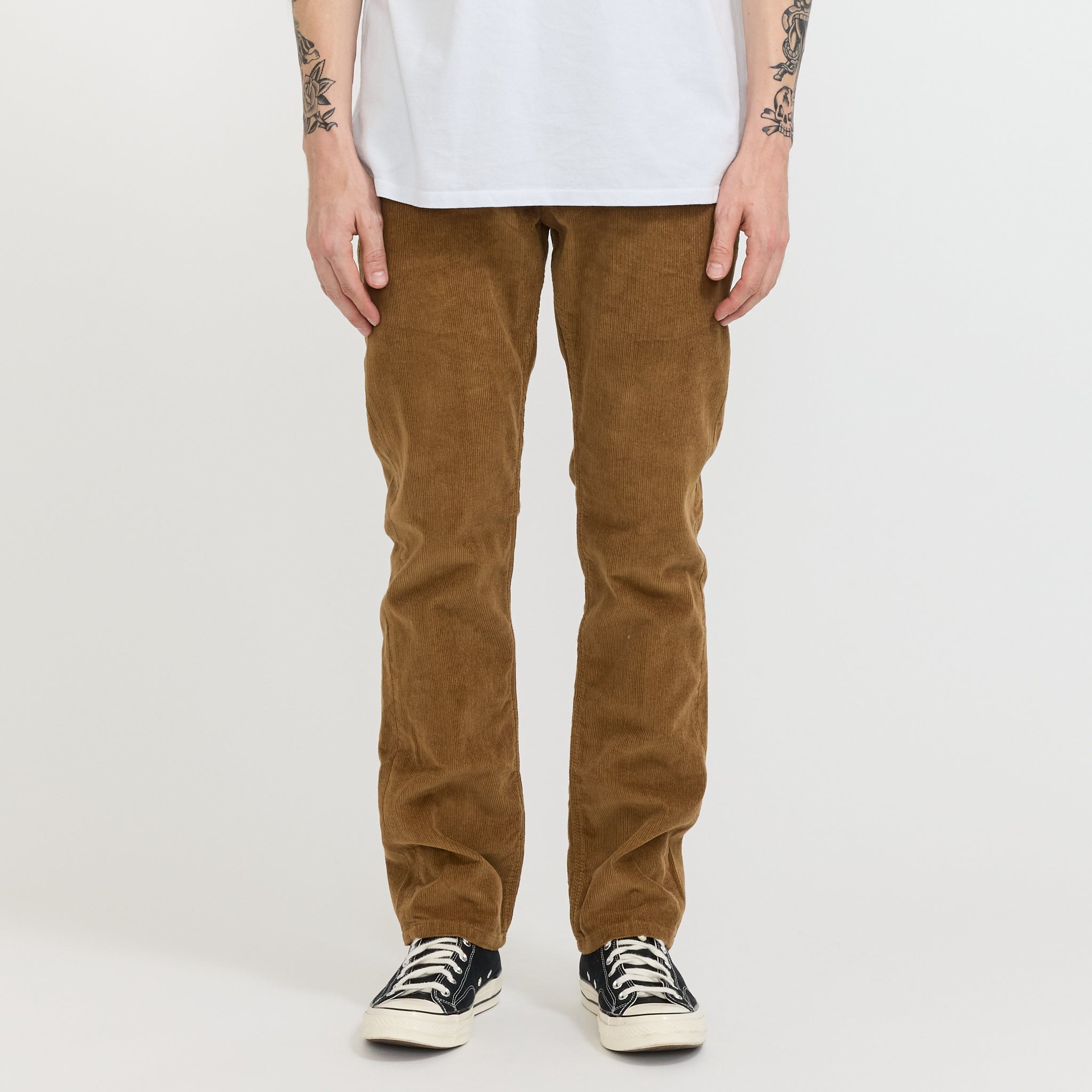 Organic Cotton Corduroy Jeans - Reg Coriander Brown