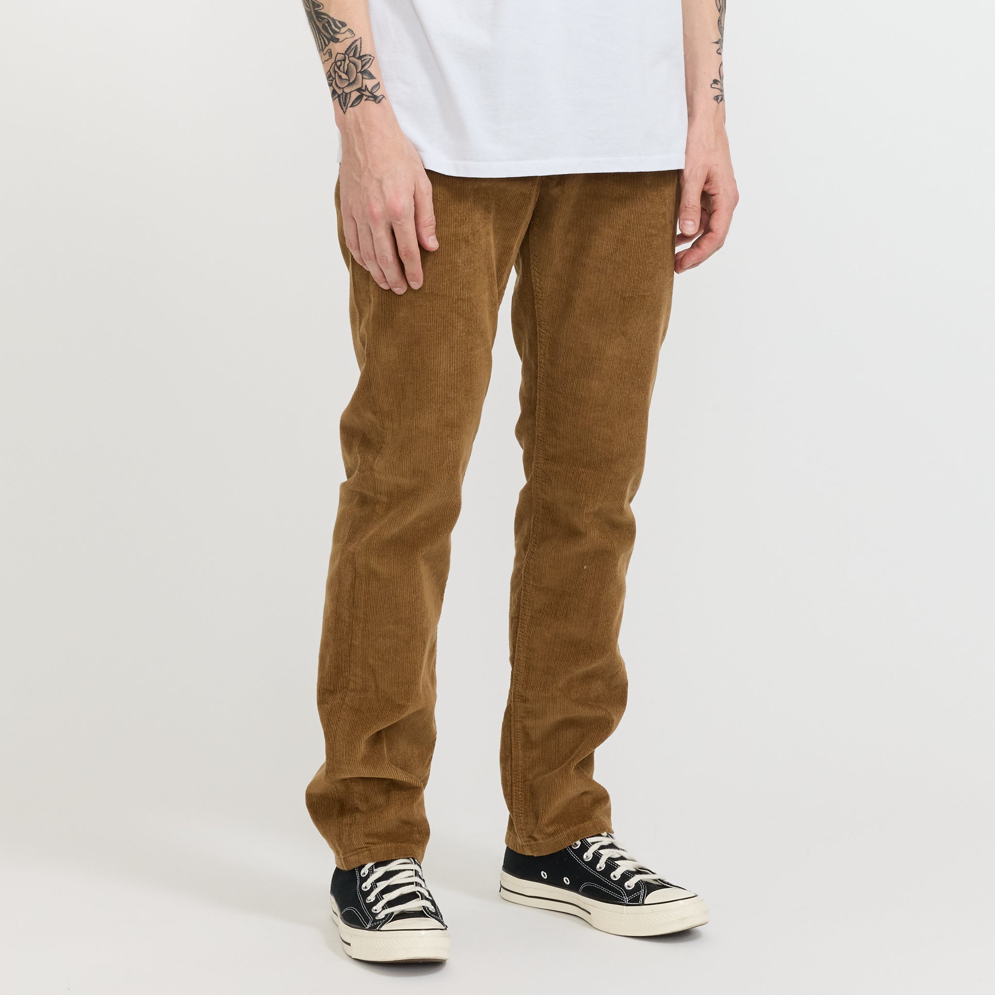 Organic Cotton Corduroy Jeans - Reg Coriander Brown