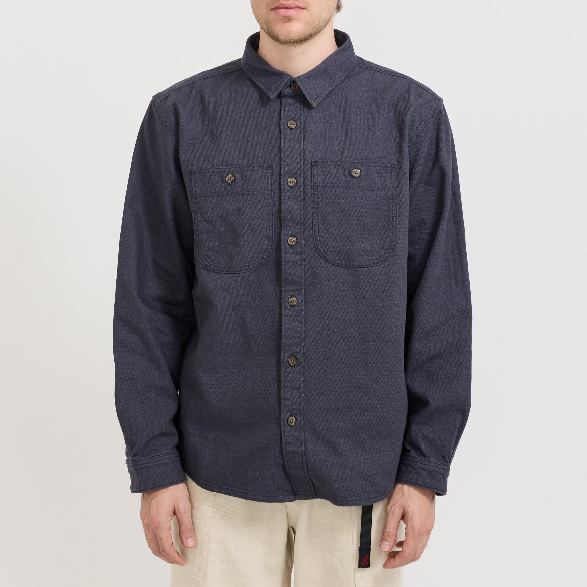 Patagonia | Point Reyes Canvas Shirt Smolder Blue | Maplestore