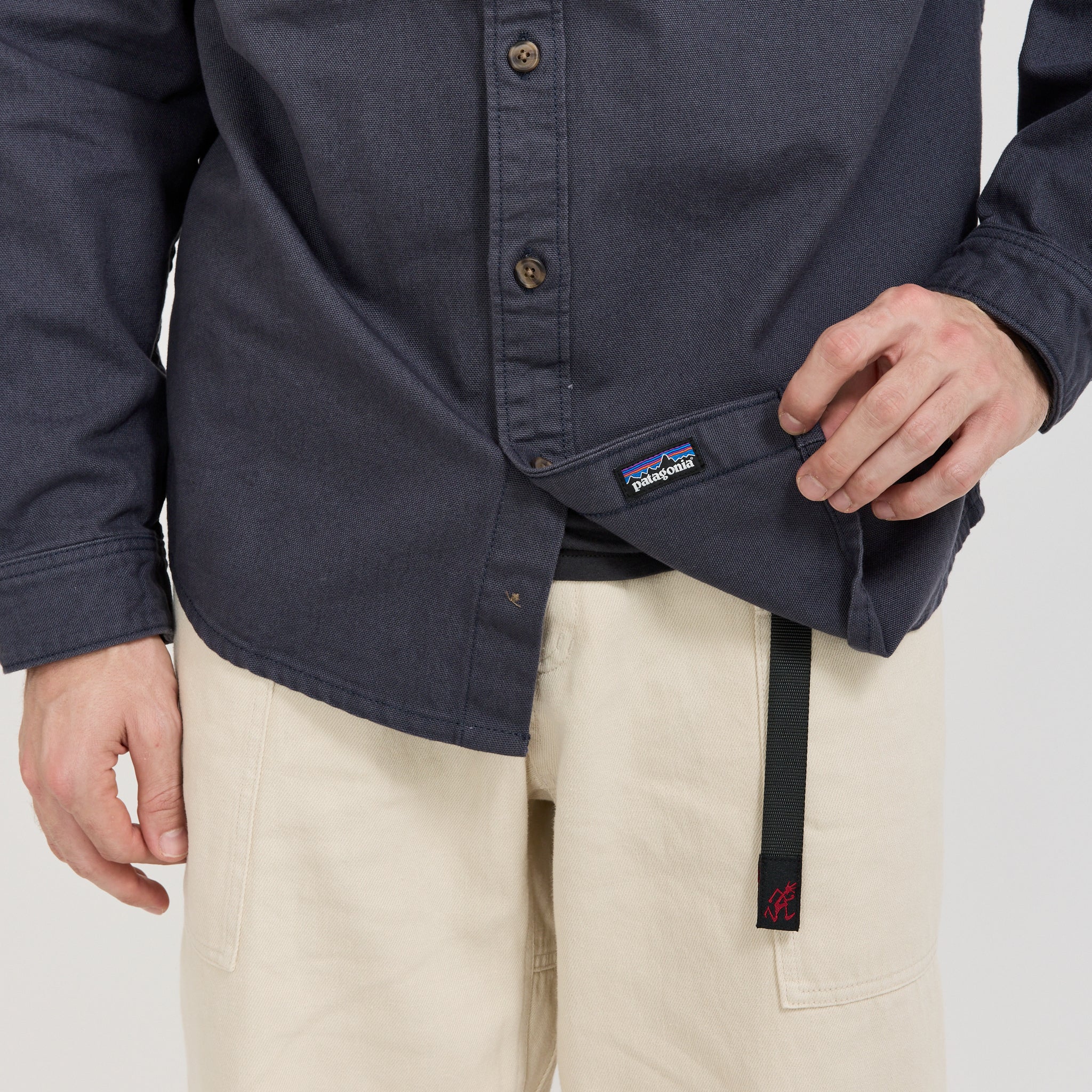Patagonia | Point Reyes Canvas Shirt Smolder Blue | Maplestore