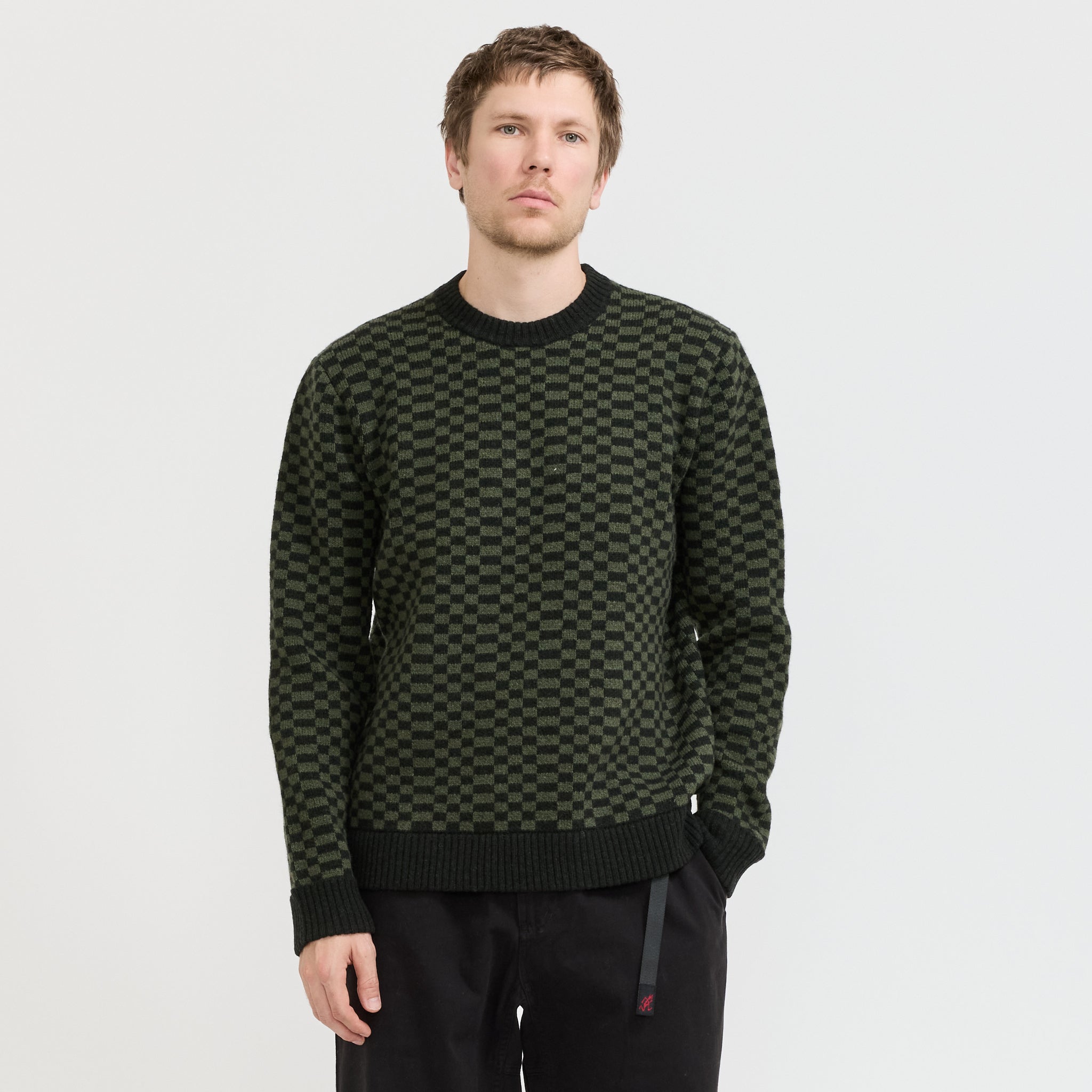 Patagonia | Recycled Wool Blend Sweater Finned: Old Growth Green | Maplestore