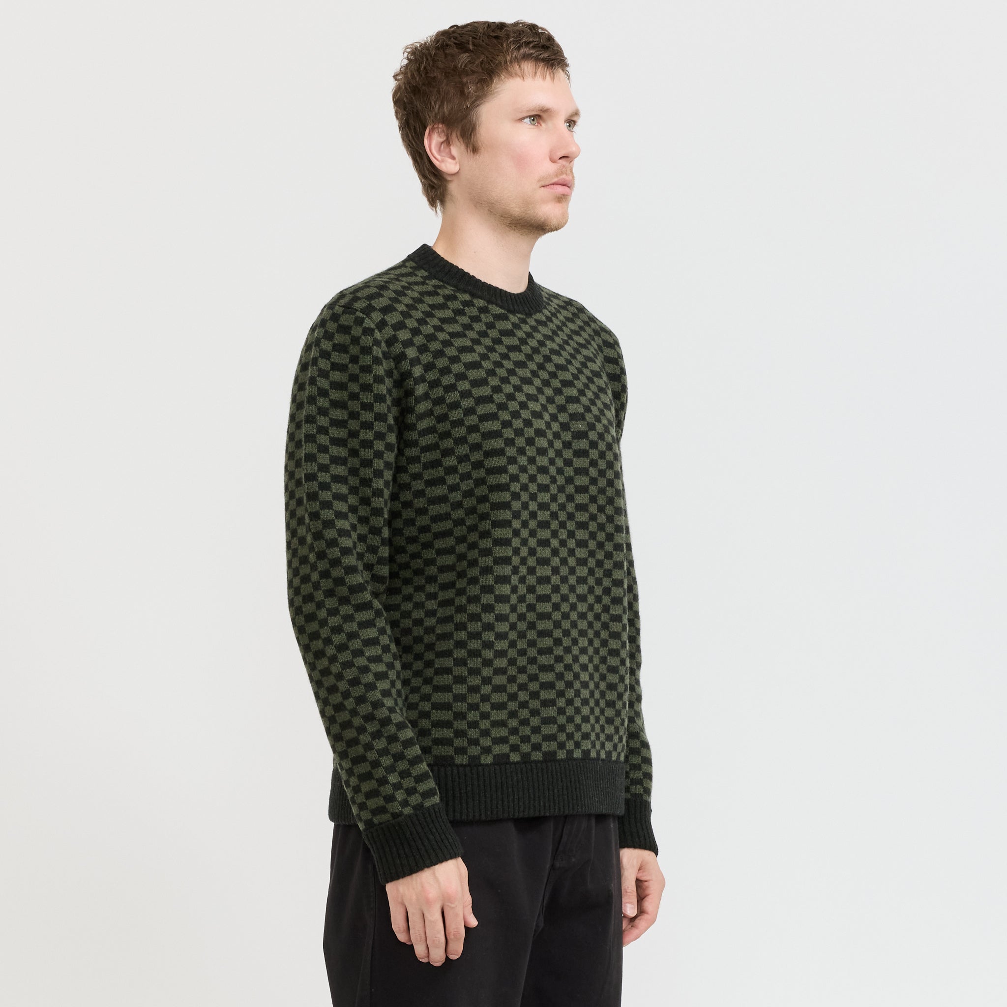 Patagonia | Recycled Wool Blend Sweater Finned: Old Growth Green | Maplestore