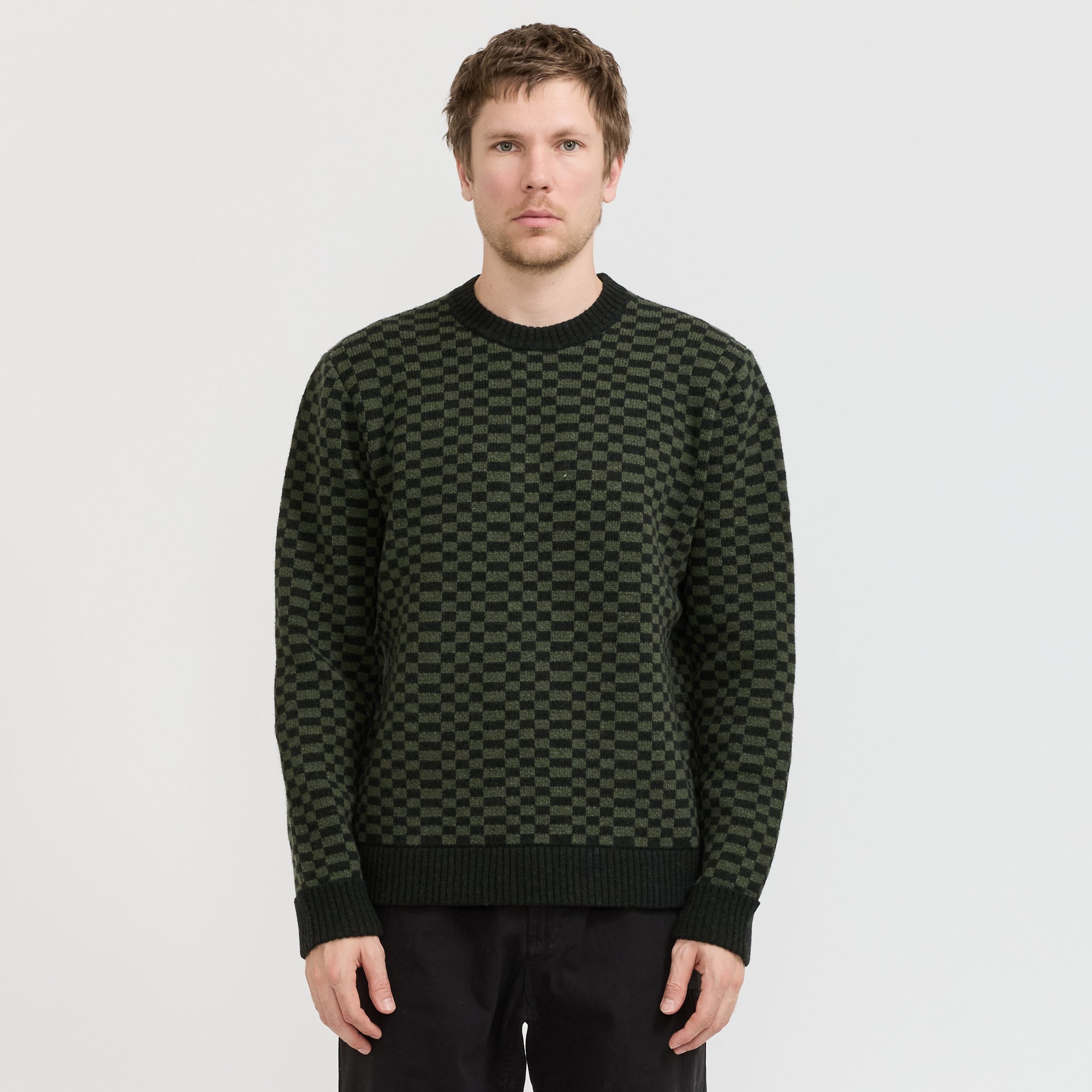 Patagonia | Recycled Wool Blend Sweater Finned: Old Growth Green | Maplestore
