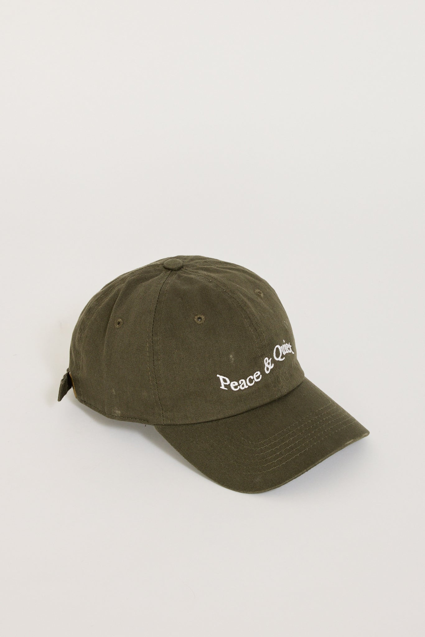 Museum of Peace & Quiet | Wordmark Dad Hat Olive | Maplestore