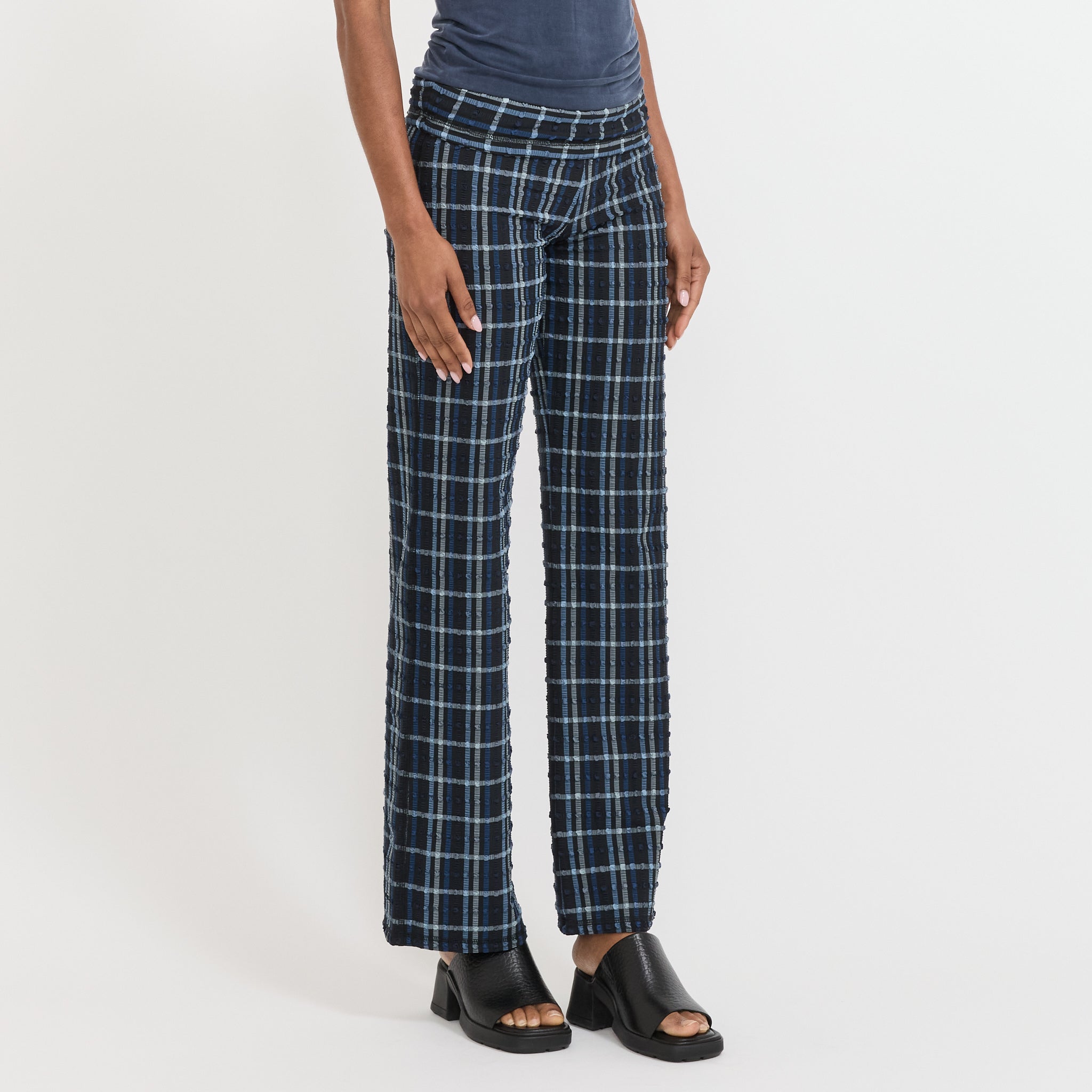 Cindy Trousers Seersucker Selvedge