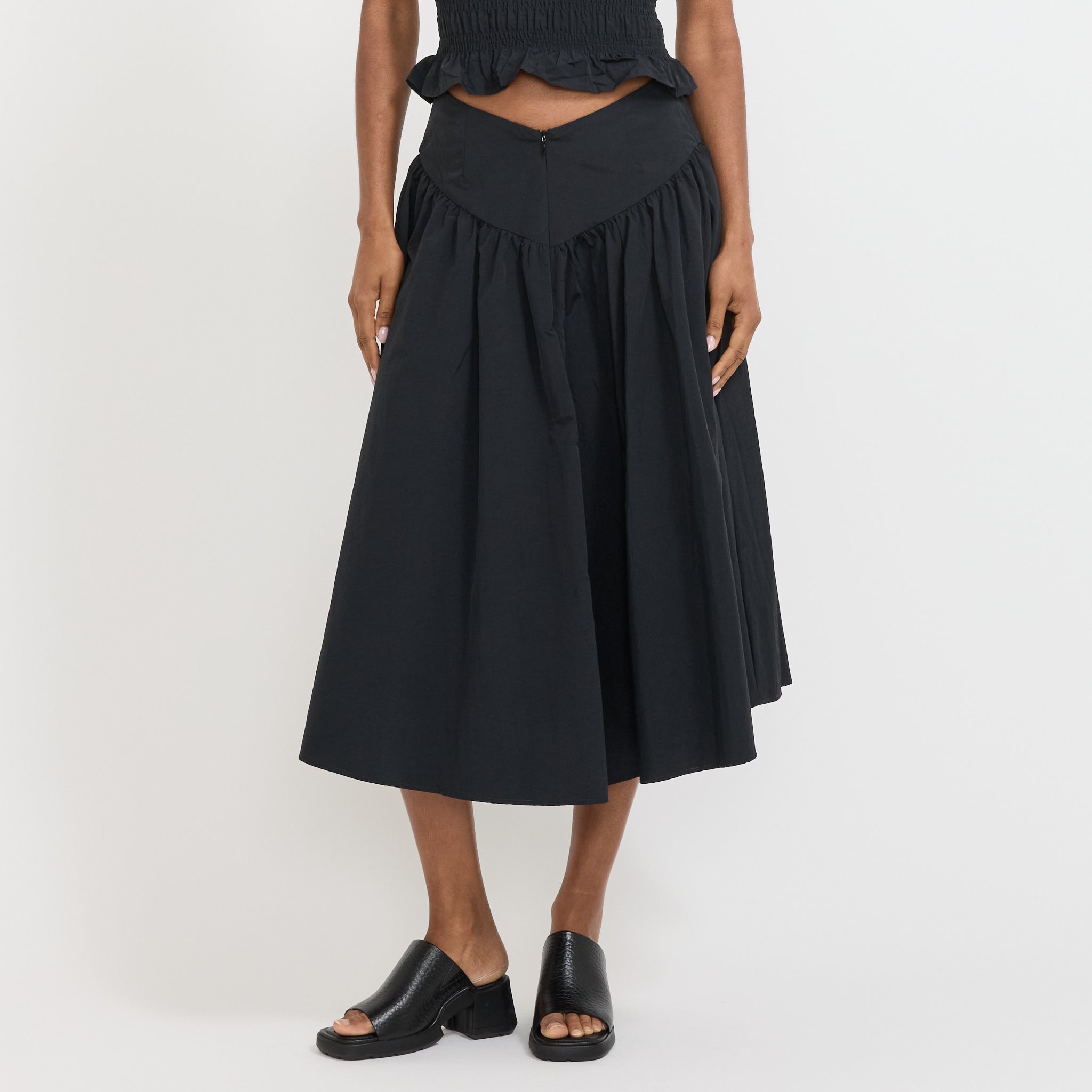 Deba Midi Skirt Onyx