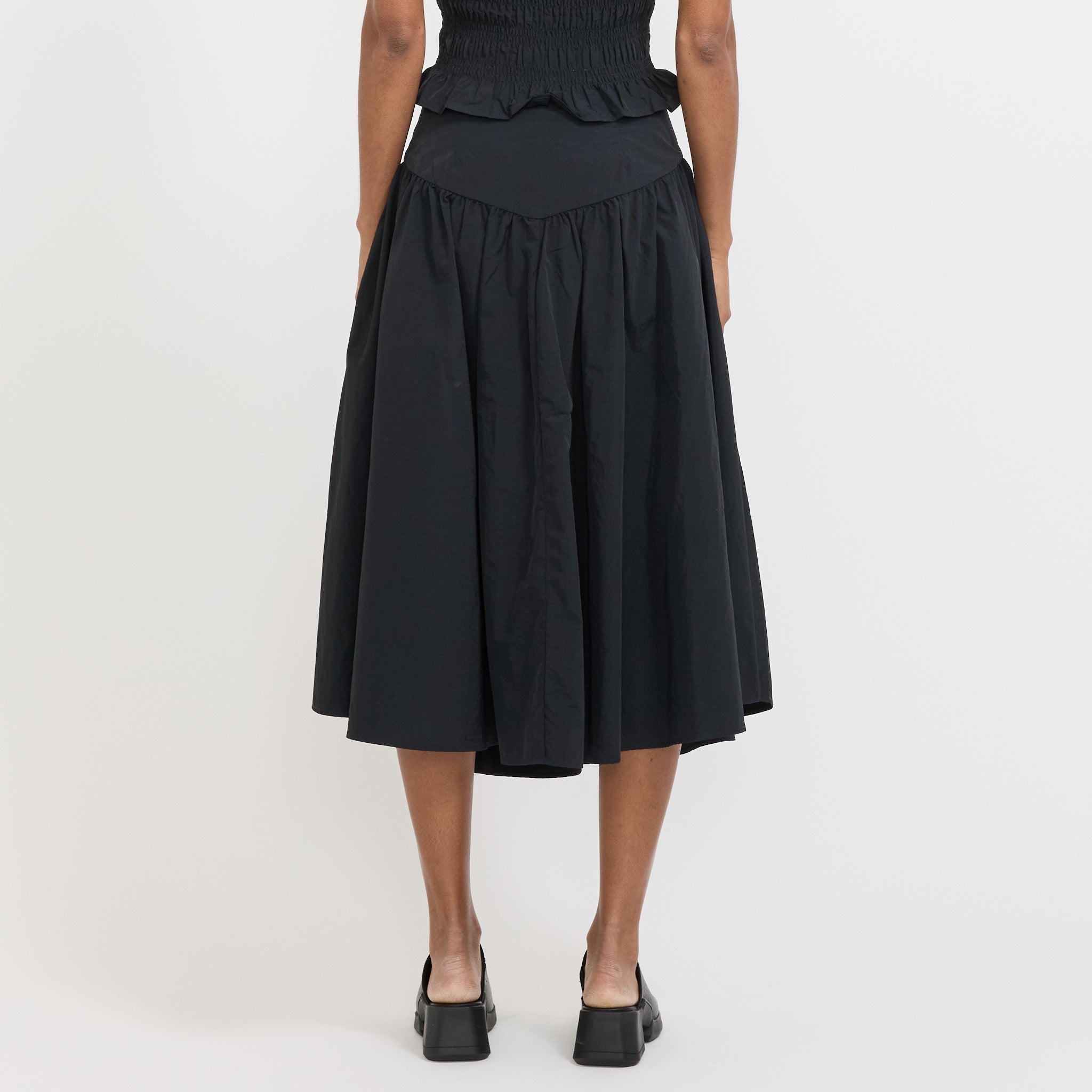 Deba Midi Skirt Onyx