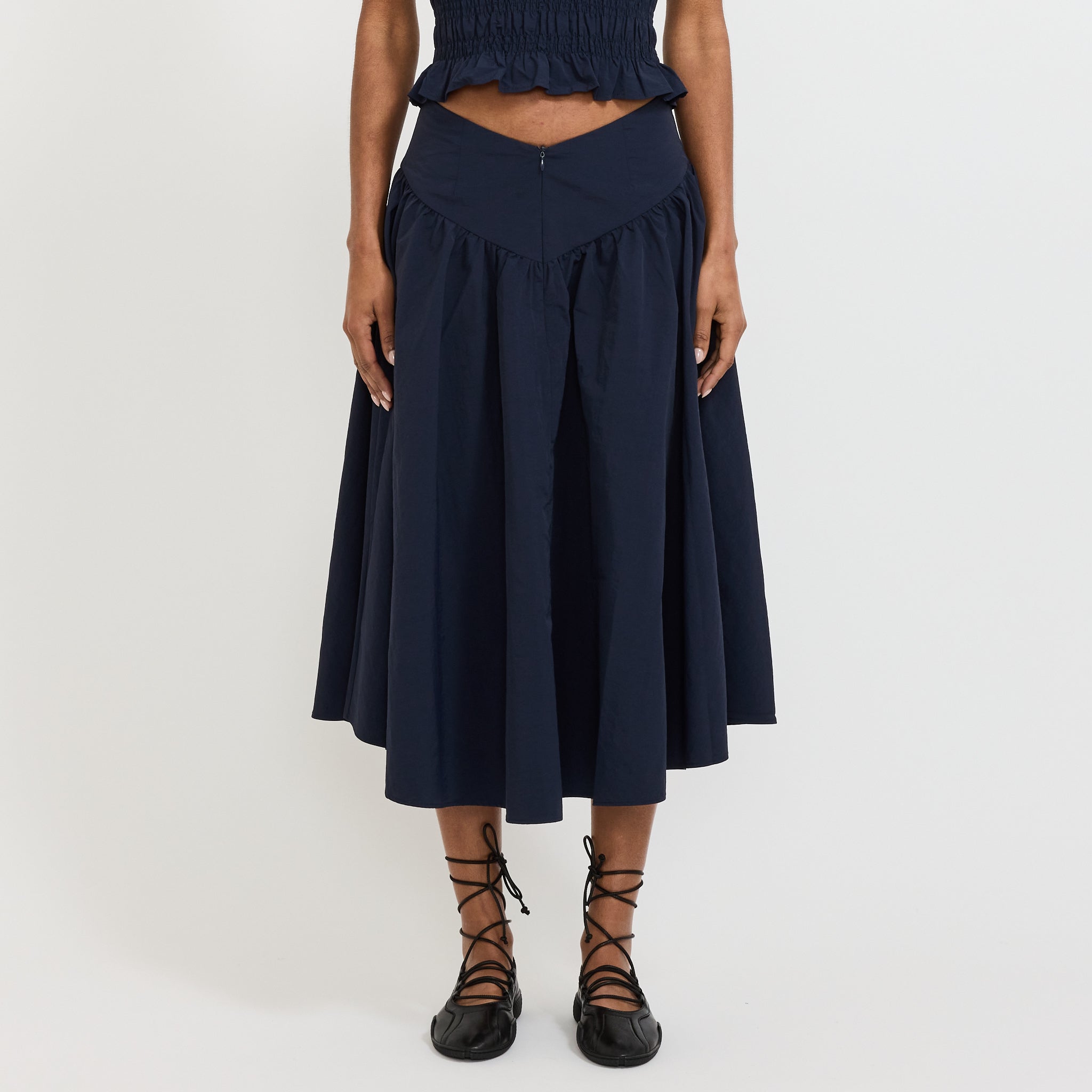 Deba Midi Skirt Midnight
