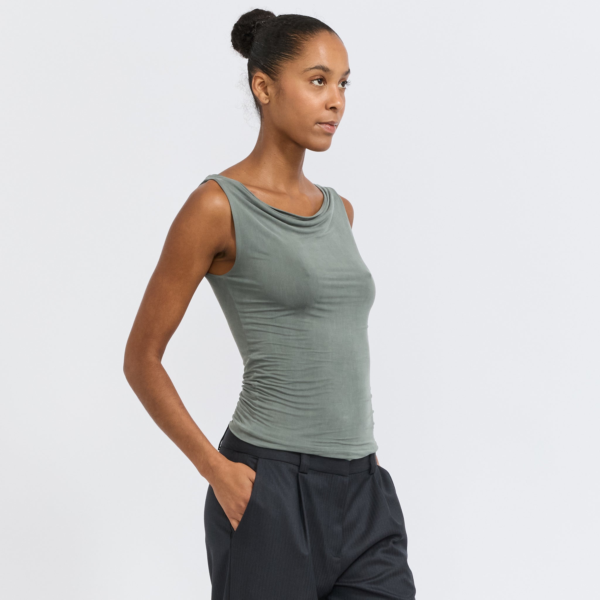 Peachy Den Kylie Top Sea Salt | Maplestore