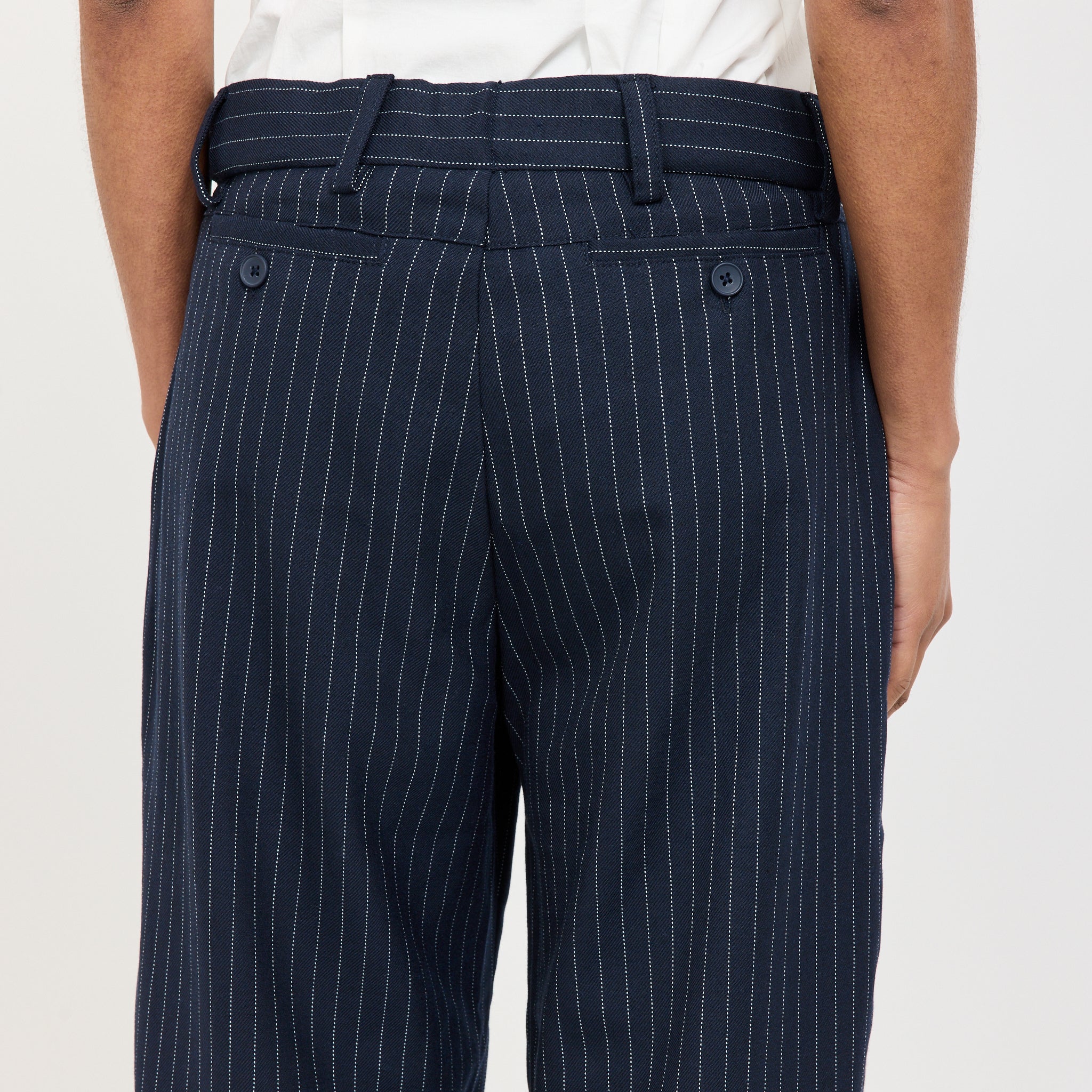 Lennox Trousers Ink Pinstripe